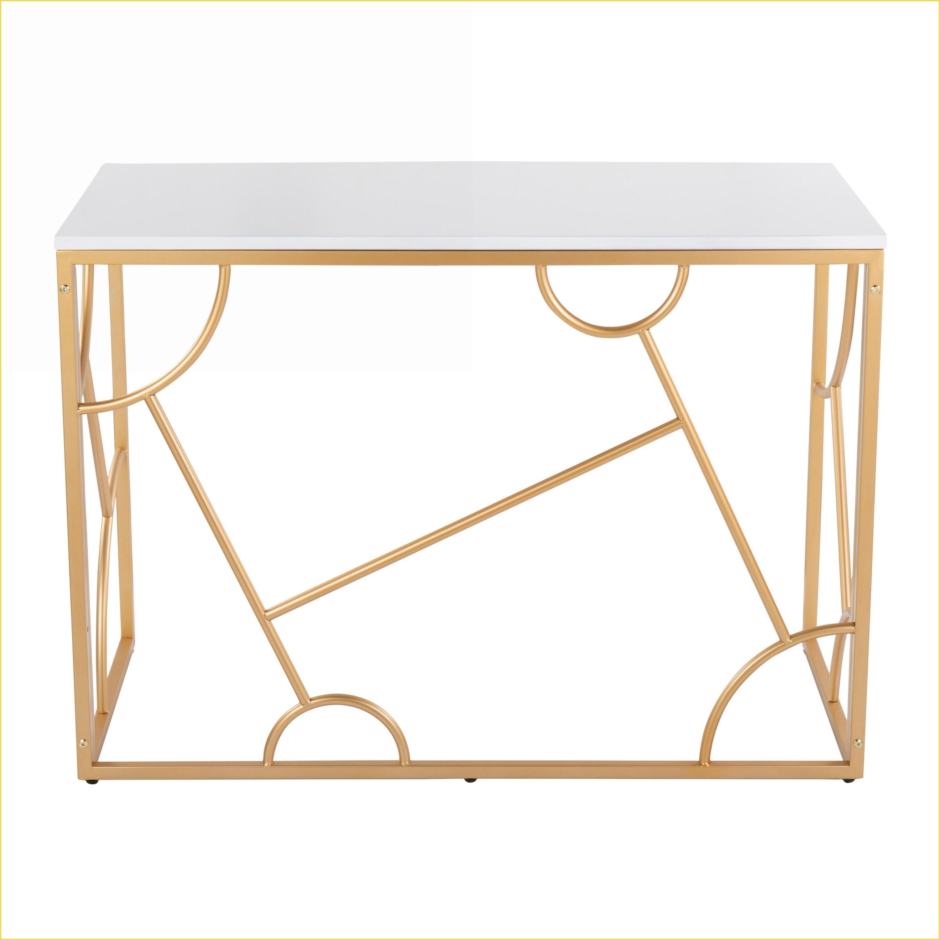 SunJet Desks LumiSource Constellation Contemporary Desk White Wood Top ...
