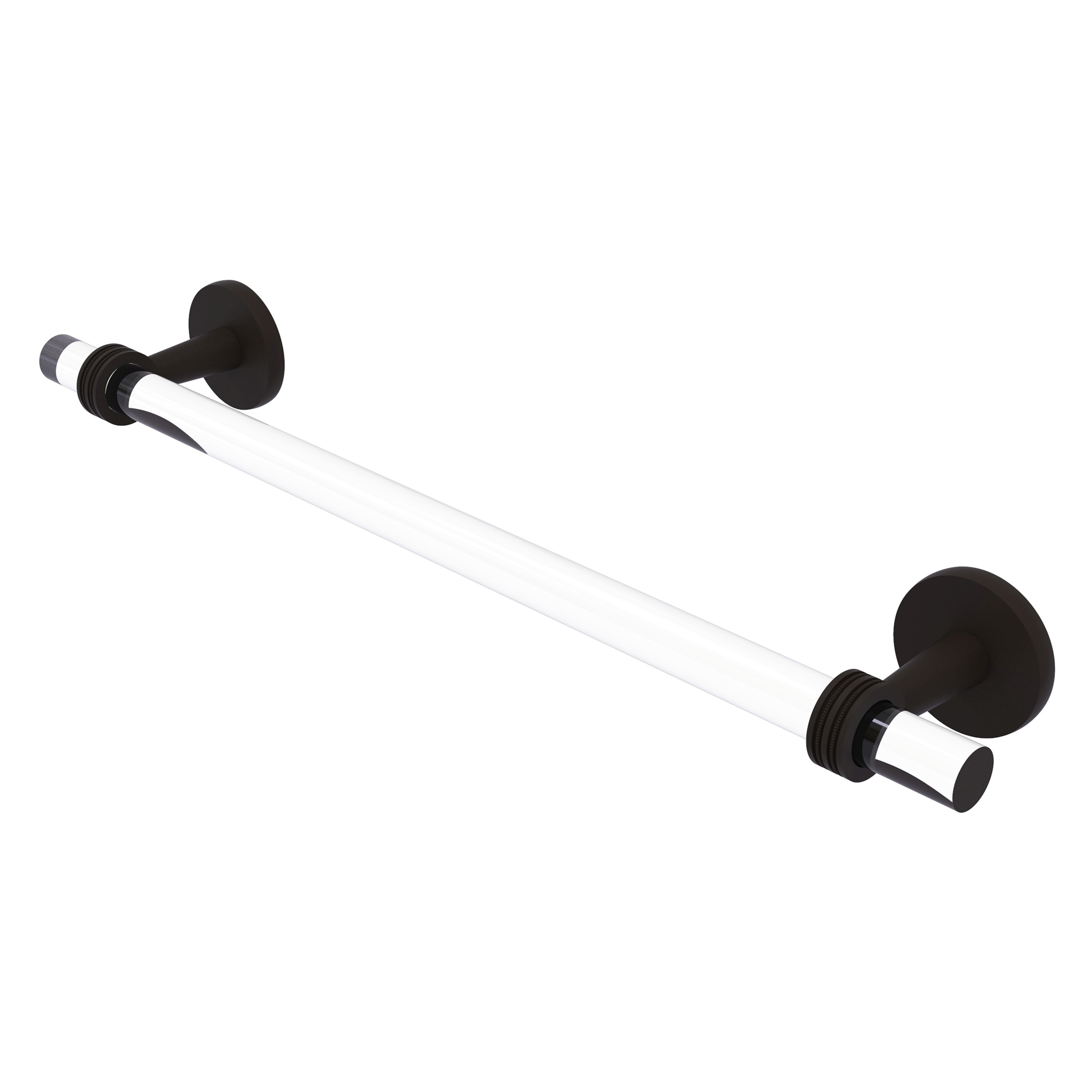 Allied Brass CV-41D-30-ORB Clearview 30-in Oil-rubbed bronze Wall mount Single Towel Bar