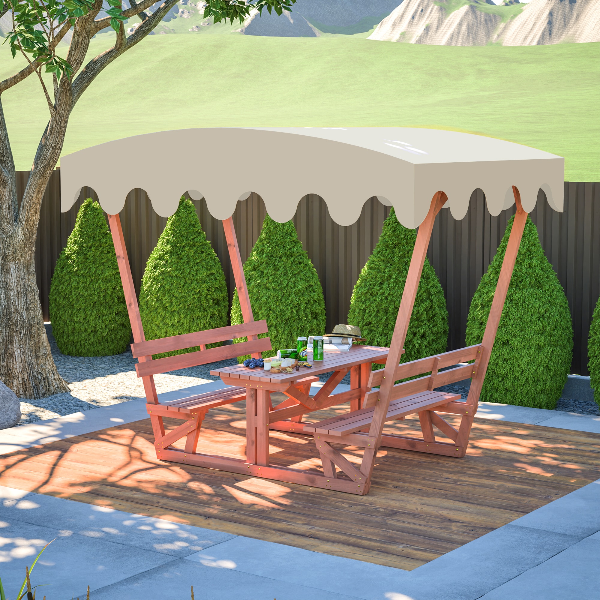 SINOFURN SYB750009BN Picnic-Tables - View #10