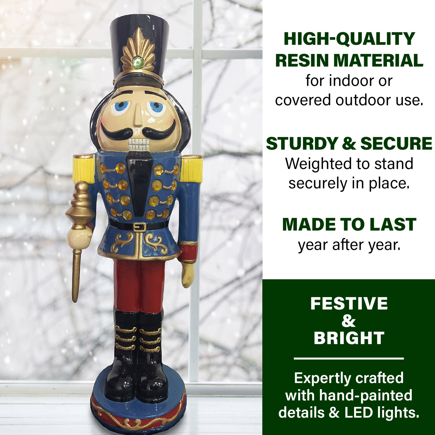 Fraser Hill Farm FFRS036-1NC-MLT Table-Christmas-Decorations - View #2