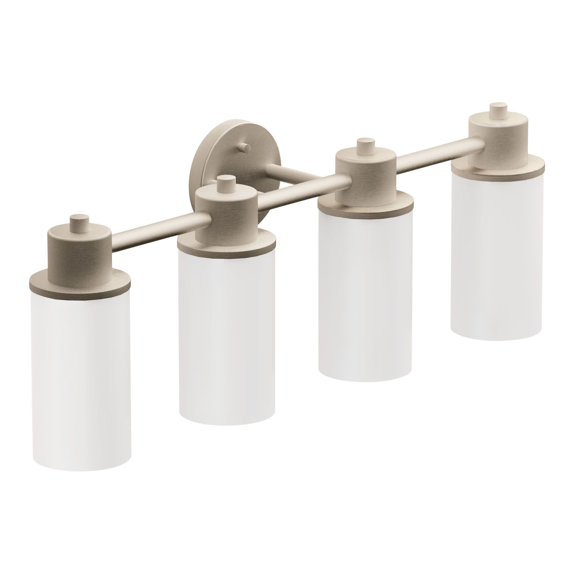 Moen DN0764BN Iso 4.44-in 4 -Light Brushed Nickel Modern/contemporary Vanity light