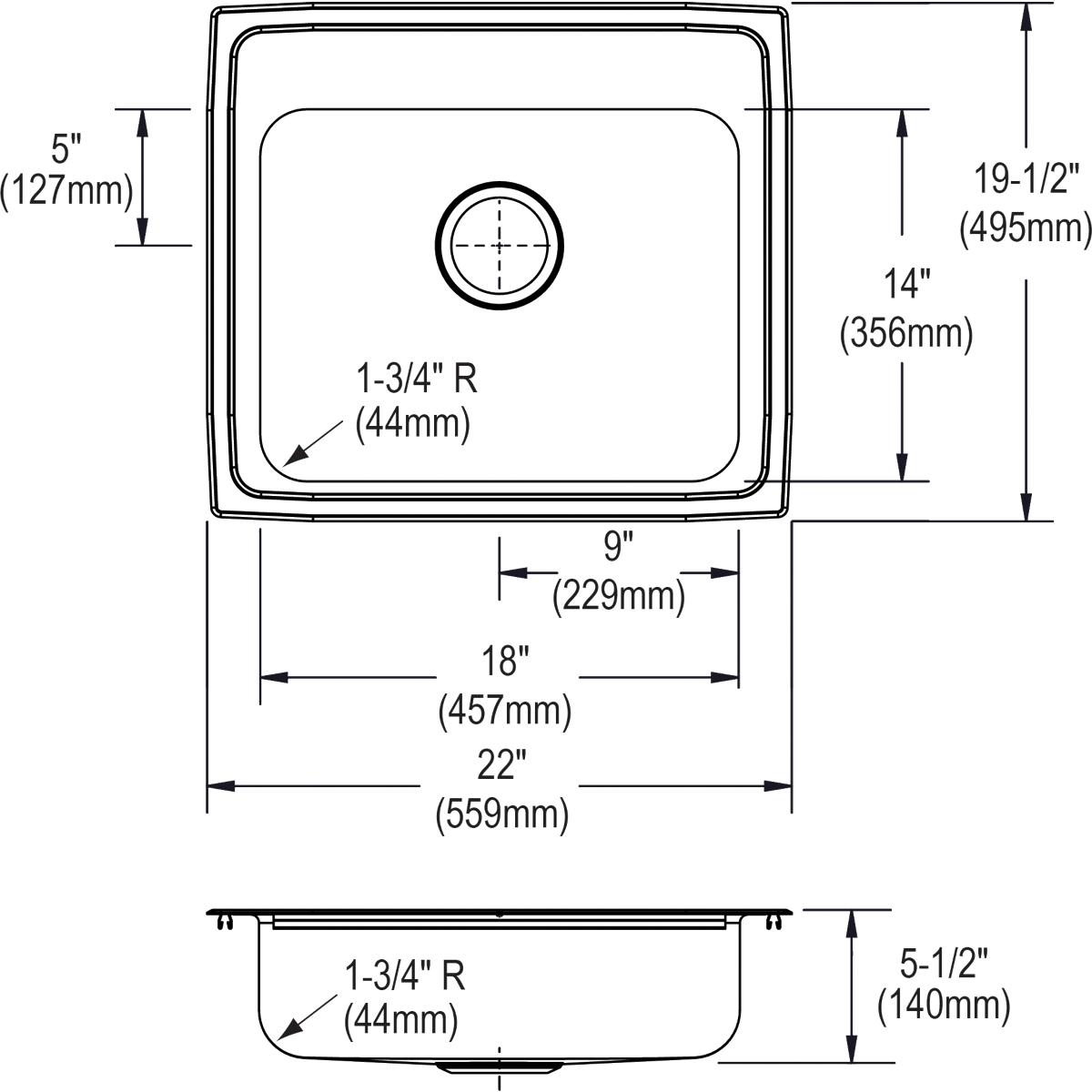 elkay lrad2219551