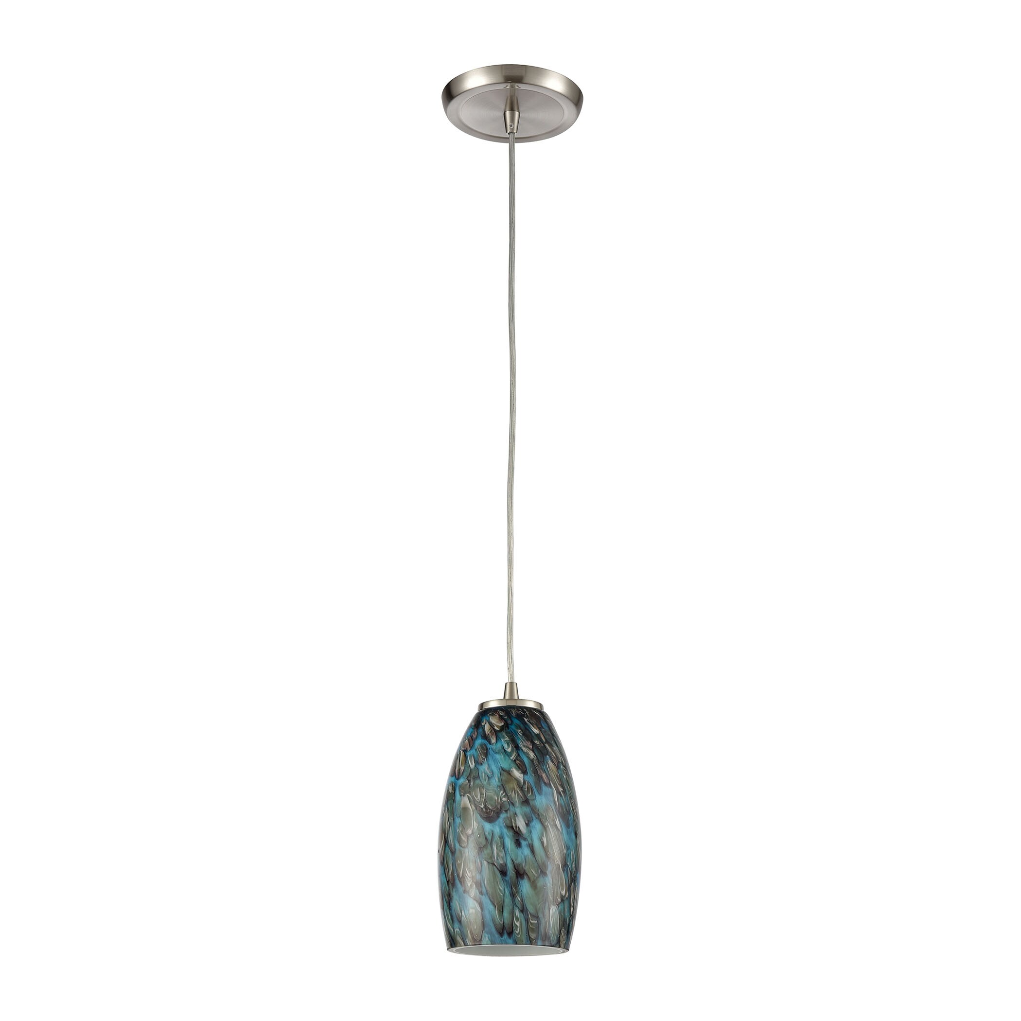 Westmore by ELK Lighting Roubaix Satin Nickel Transitional Bell LED ...