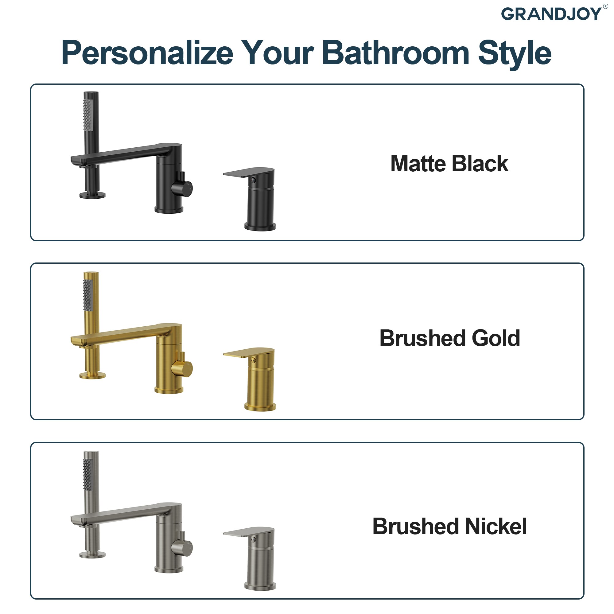 GRANDJOY SGF11GJ-60BN Roman-Tub-Faucets - View #14
