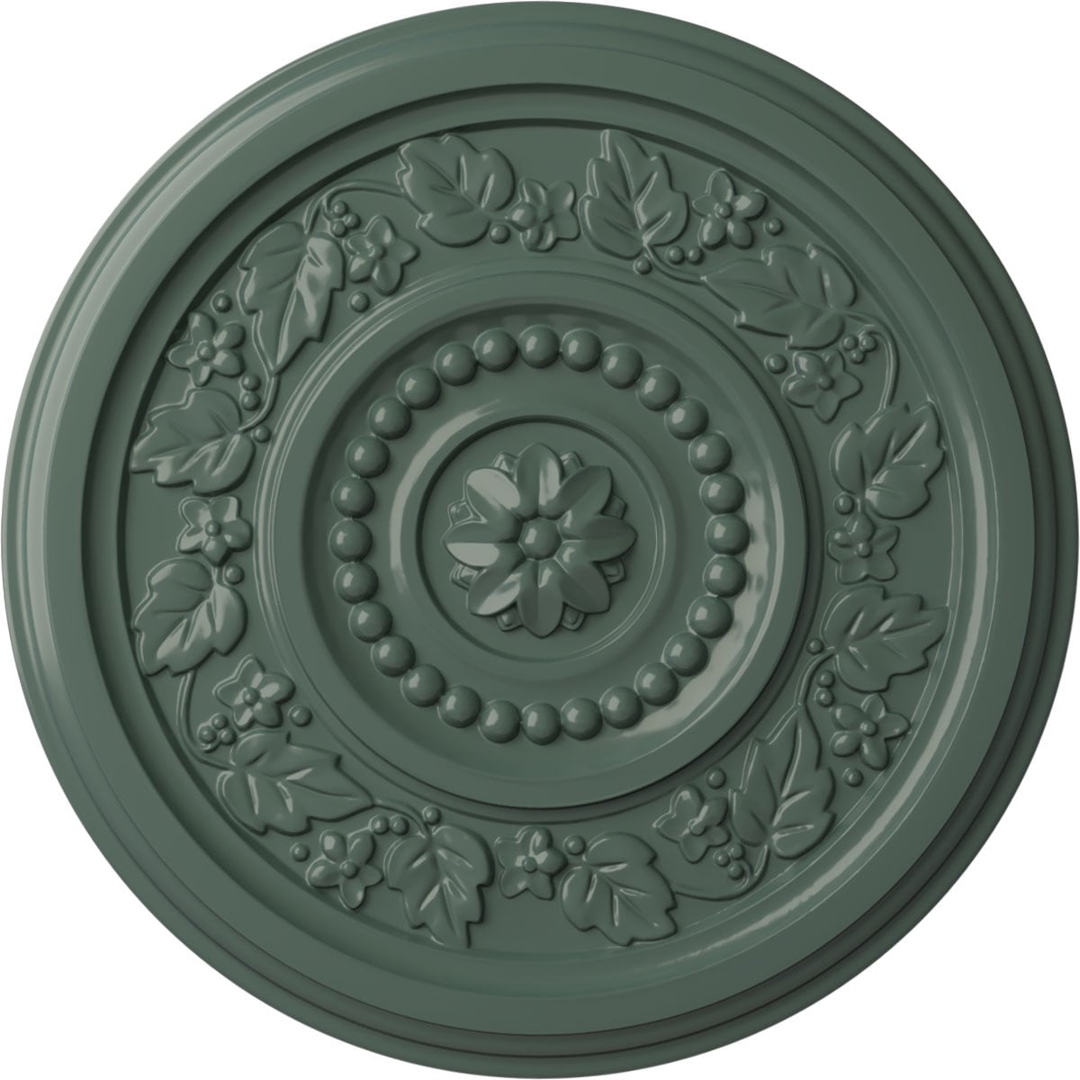 Ekena Millwork CM16MACBF Marseille 16.125-in W x 16.125-in L Painted Cloud Burst Polyurethane Whole Ceiling Medallion