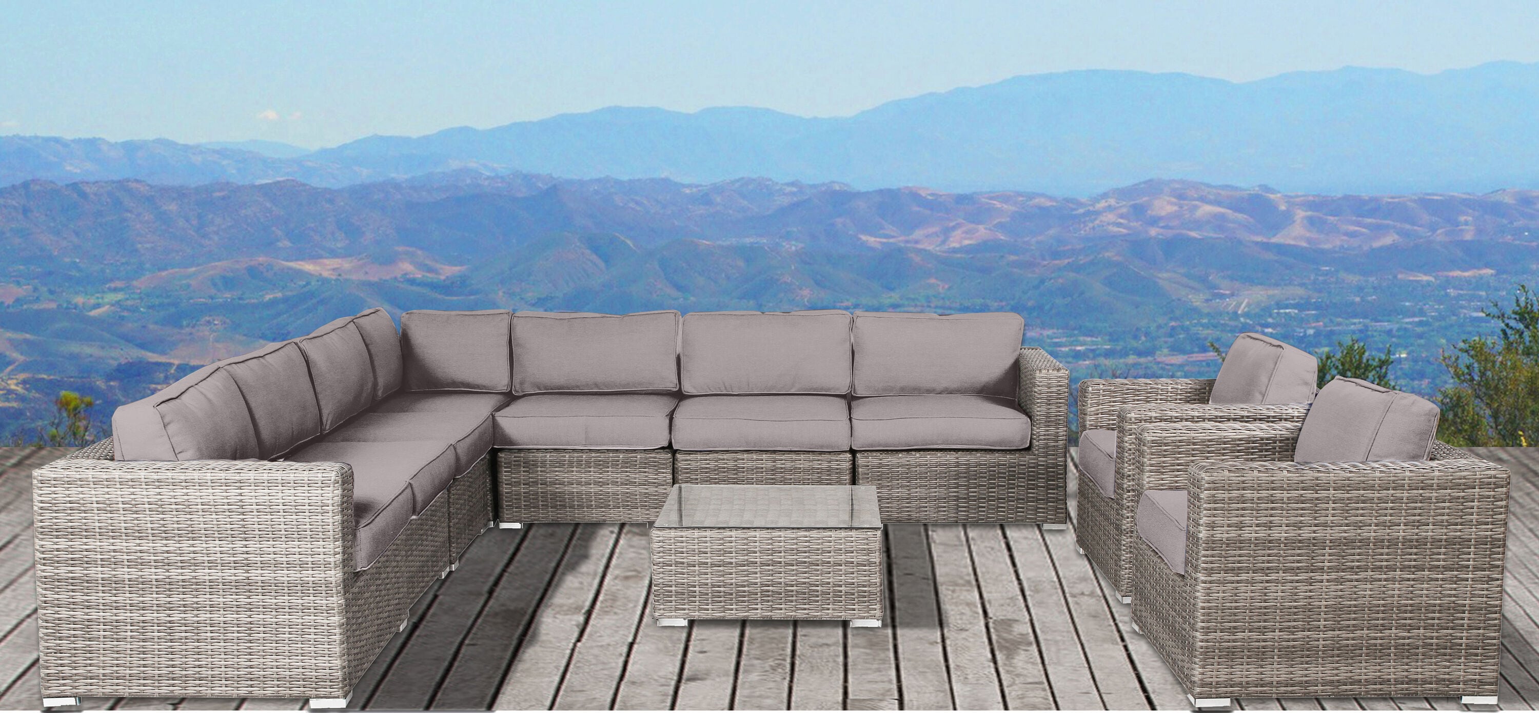 Living Source International CM-6476 Patio-Conversation-Sets - View #3