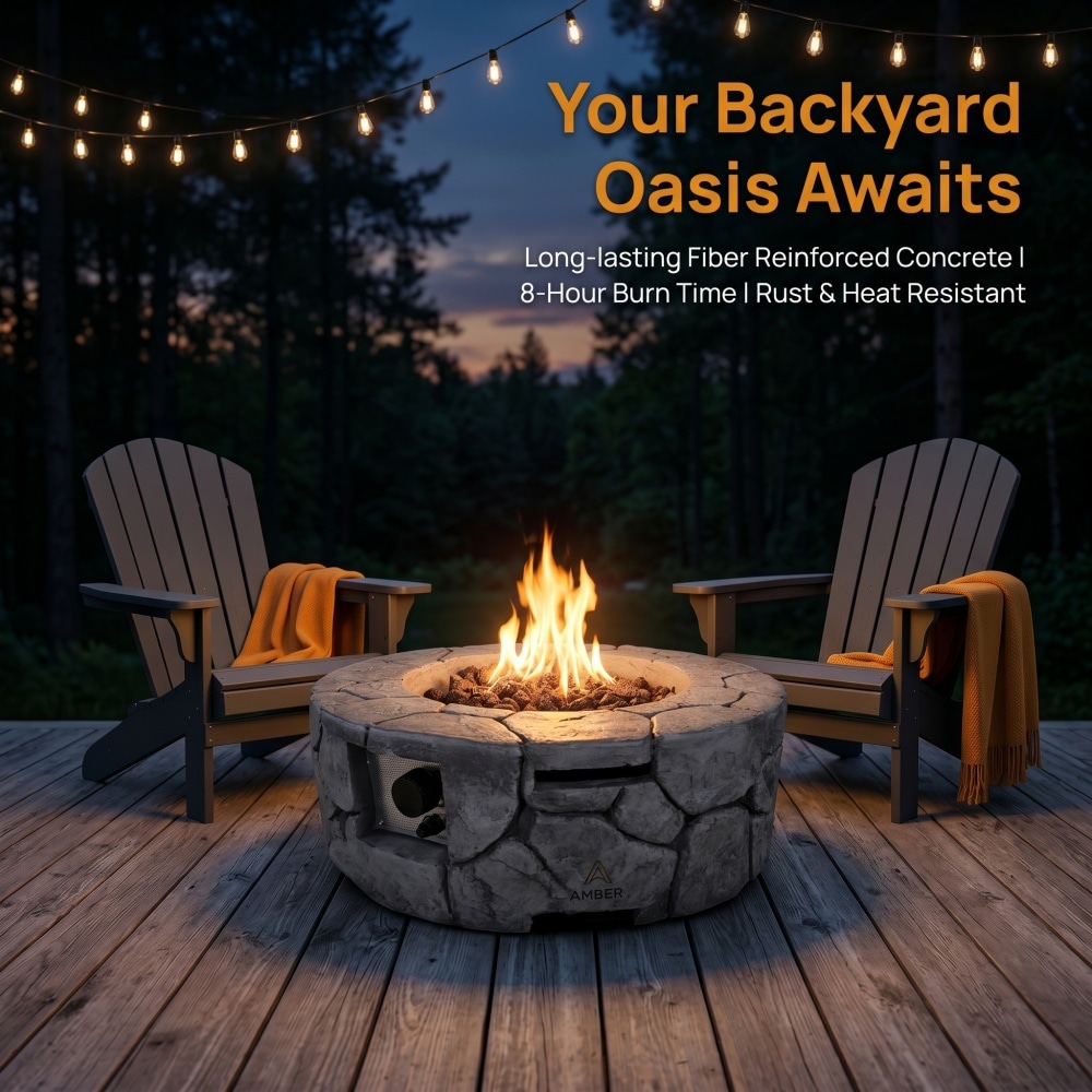 Runesay FRP-61 Outdoor-Woodburning-Firepits - View #7