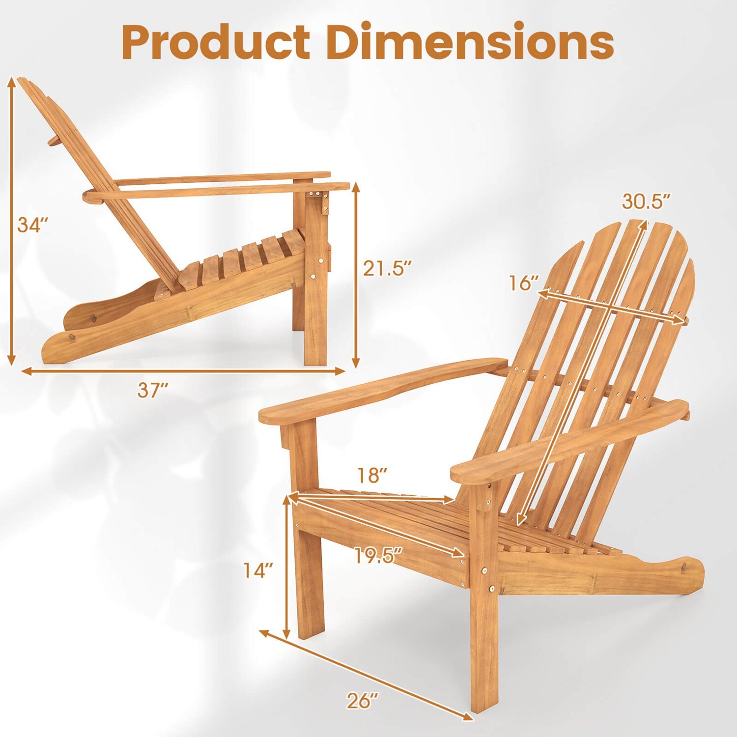 Costway CSHY005347 Patio-Chairs - View #3