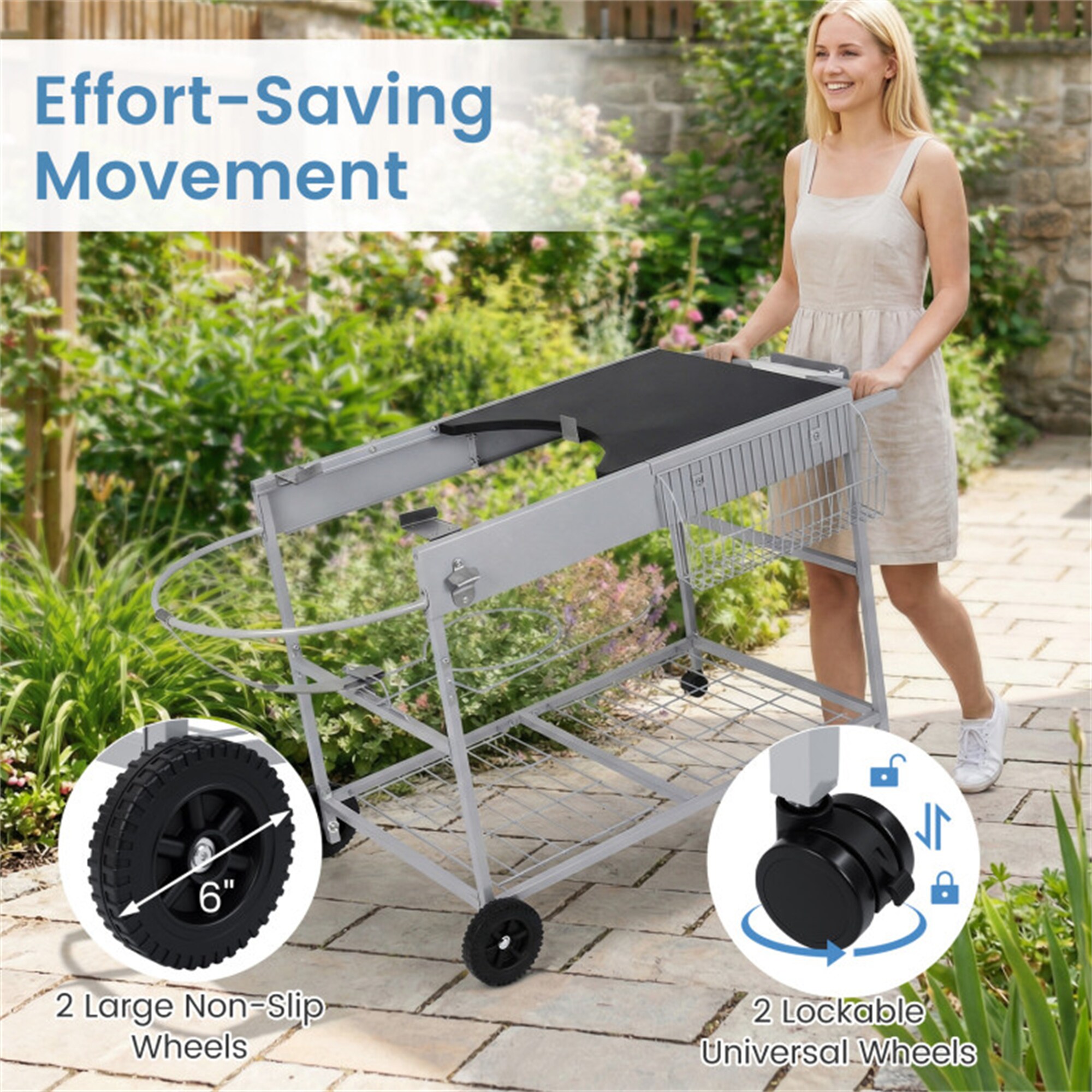 BABOOM BOM-12394DK-CO Grill-Carts-Grill-Stands - View #7