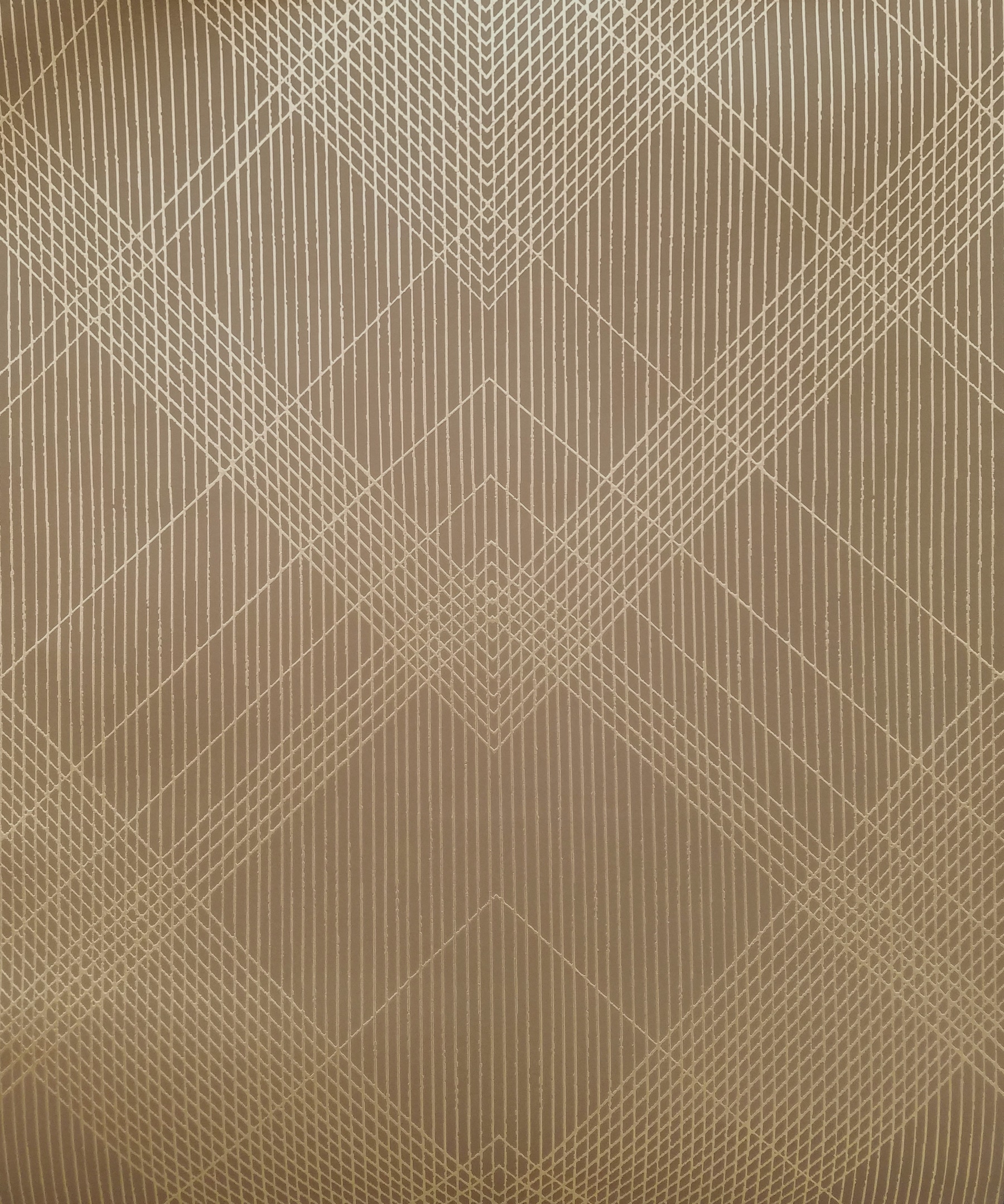 York Wallcoverings CA1591 Antonina Vella Deco 56.9-Sq. Feet Brown Non-woven Geometric Unpasted Wallpaper