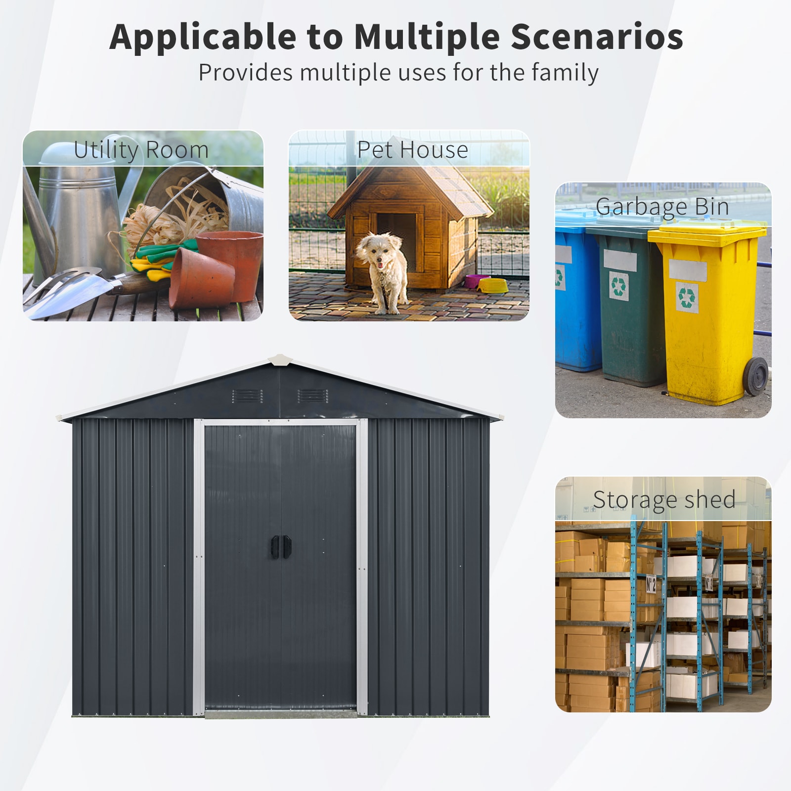 Xspracer ML-OS251WP Metal-Storage-Buildings-Sheds - View #5