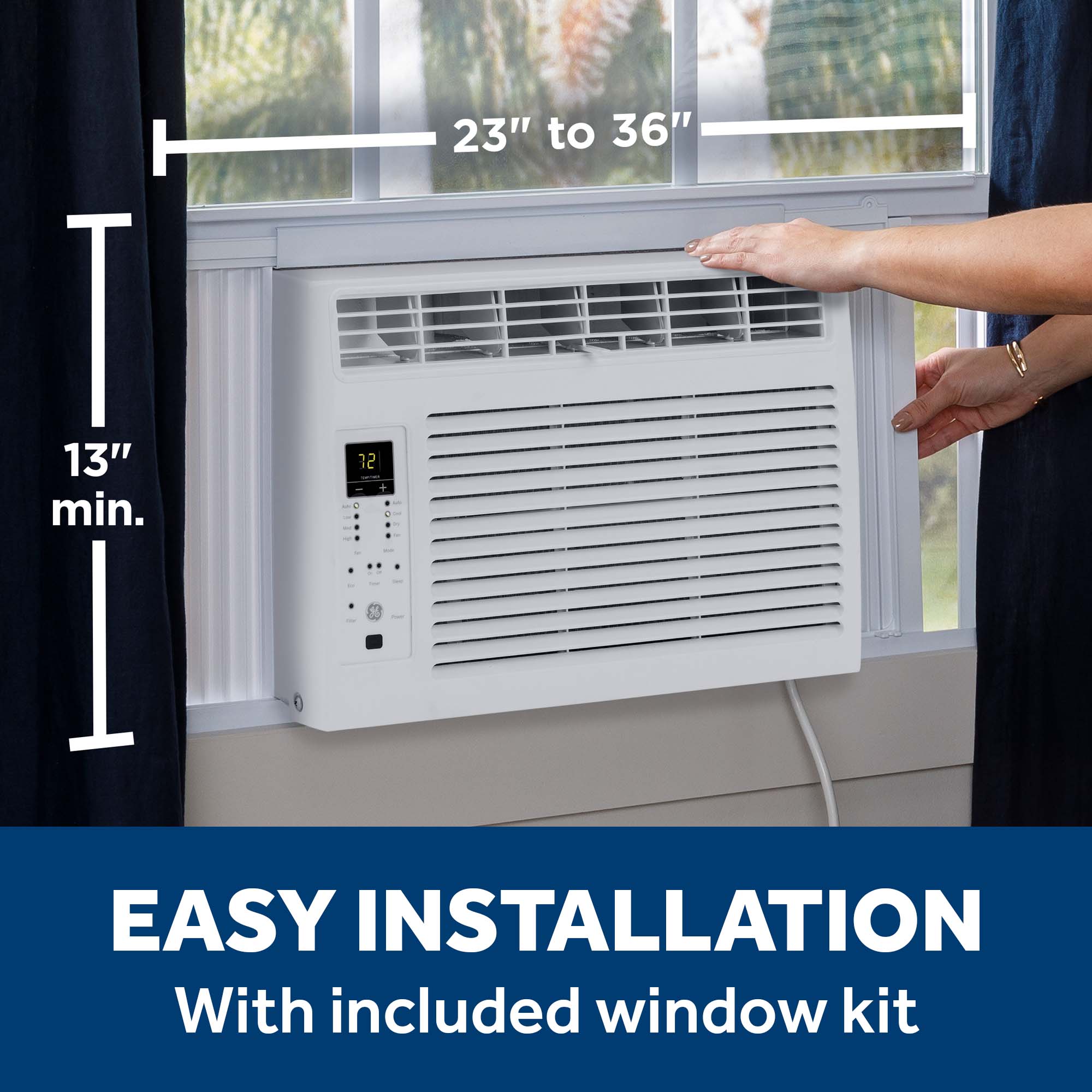 GE 250ft sq window shops air conditioner