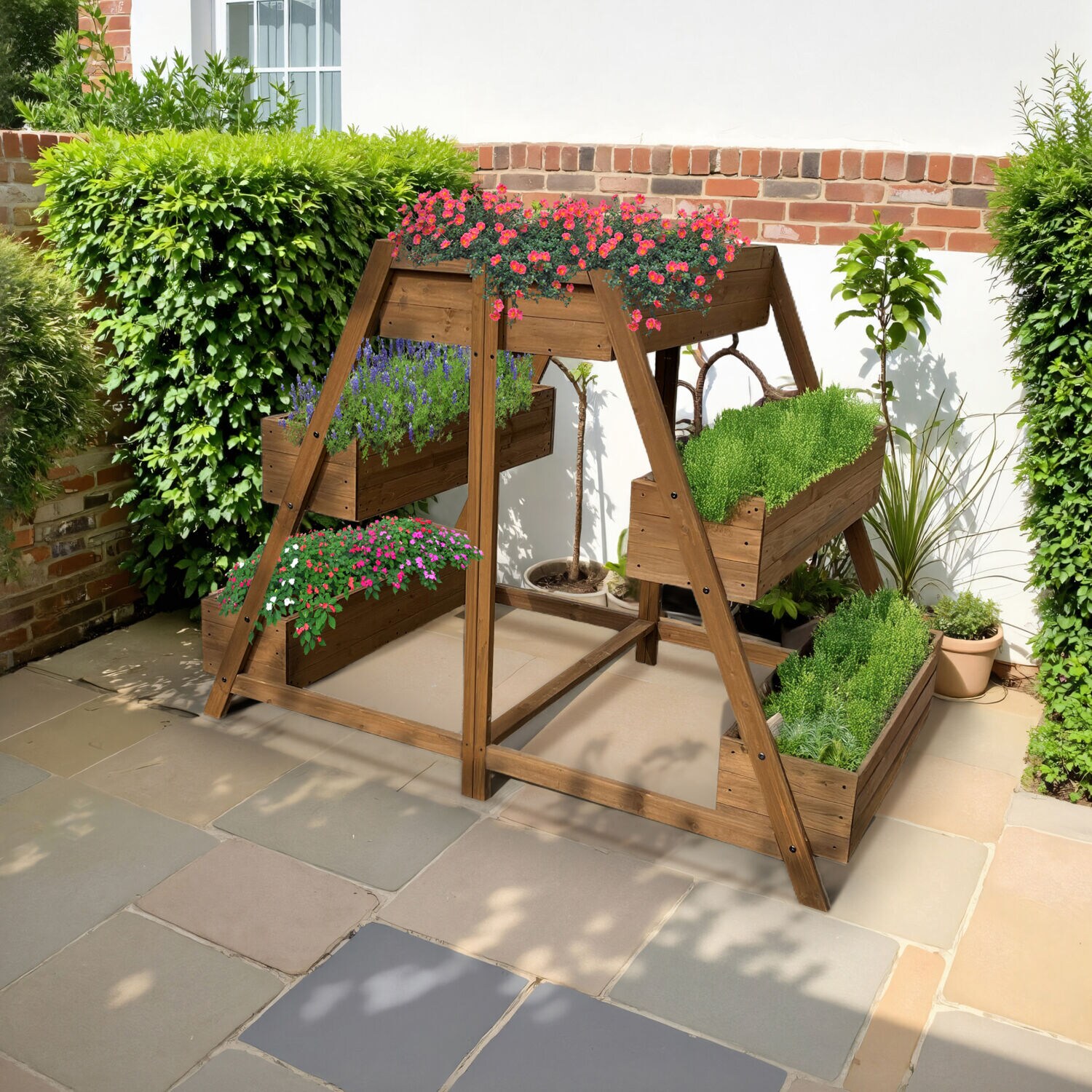 Hanover HANPL0101-BRN Raised-Planter-Boxes - View #10