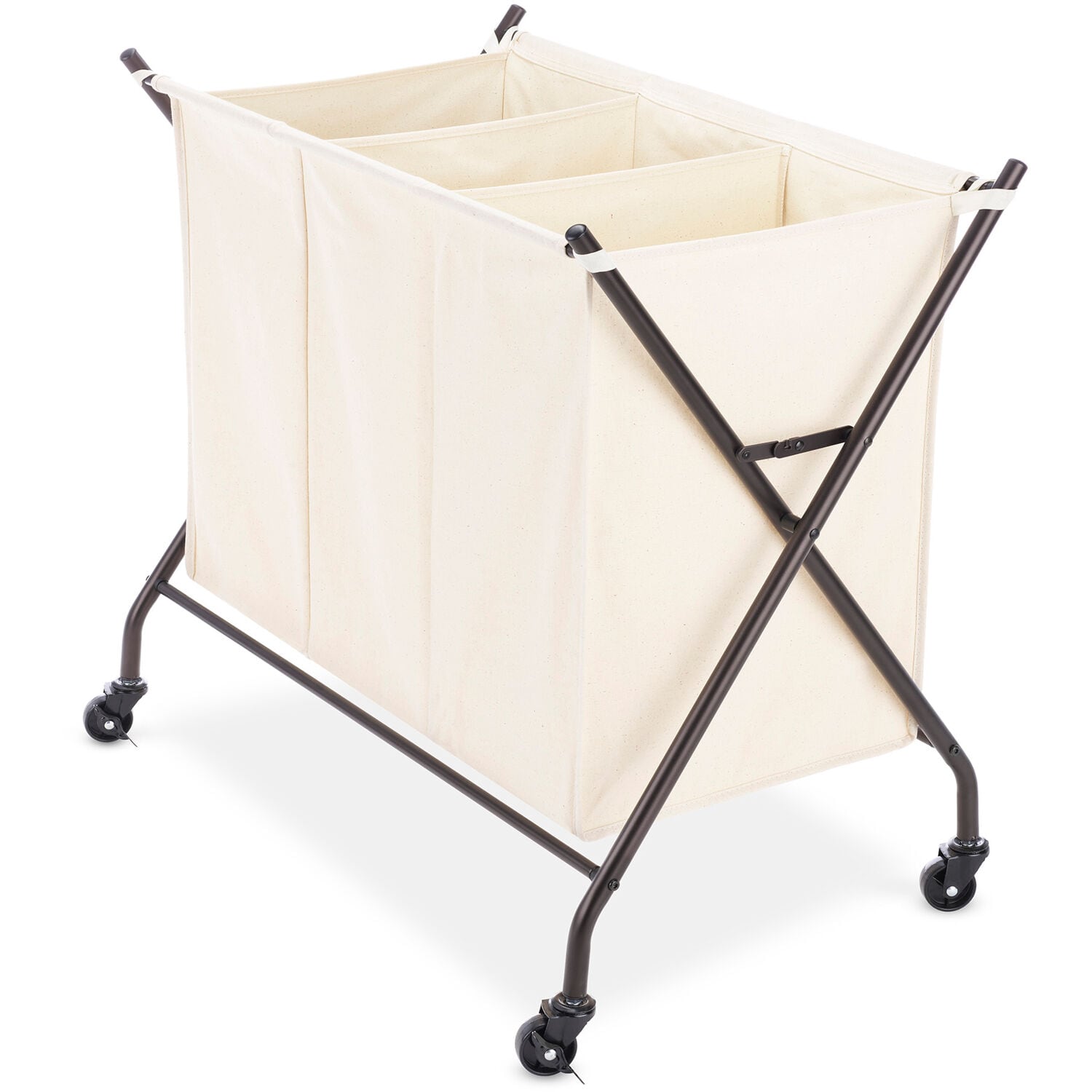Whitmor 5588-11054 3-compartment Laundry Sorter