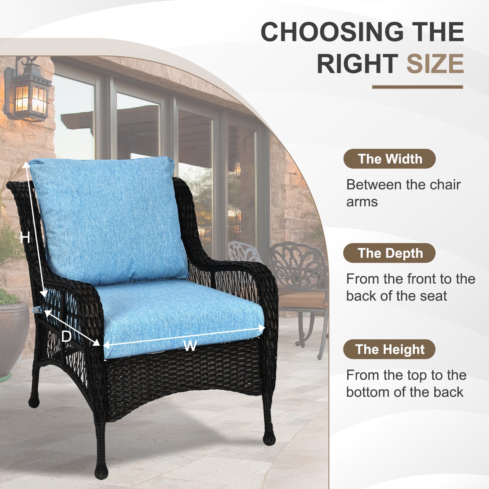 Aoodor A397-PLELE Patio-Furniture-Cushions - View #7