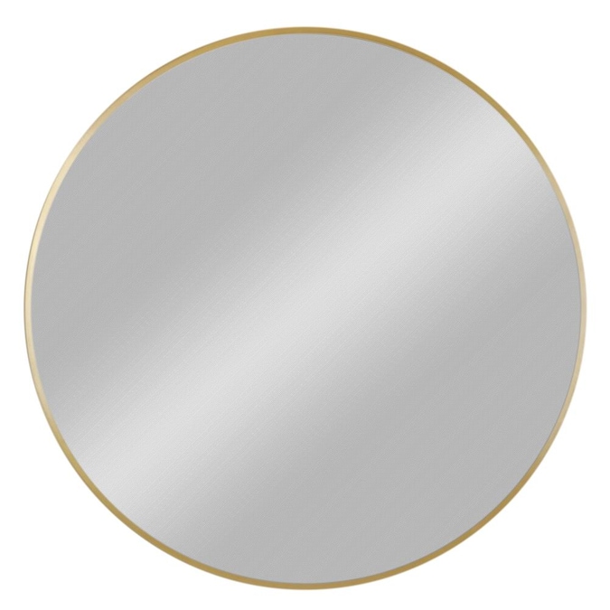 W Round Gold Framed Wall Mirror, 30 Round Mirror Chrome Frame