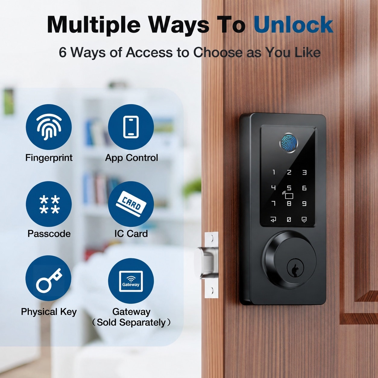 CYIKE LCY0811E433 Door-Deadbolts - View #3