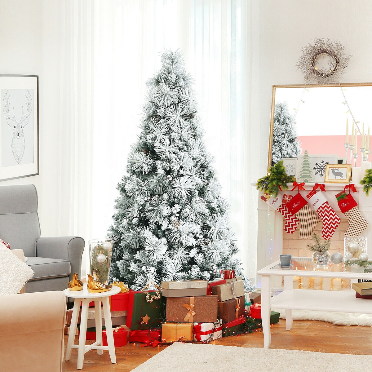 WELLFOR CM-HWY-23589 Artificial-Christmas-Trees - View #5
