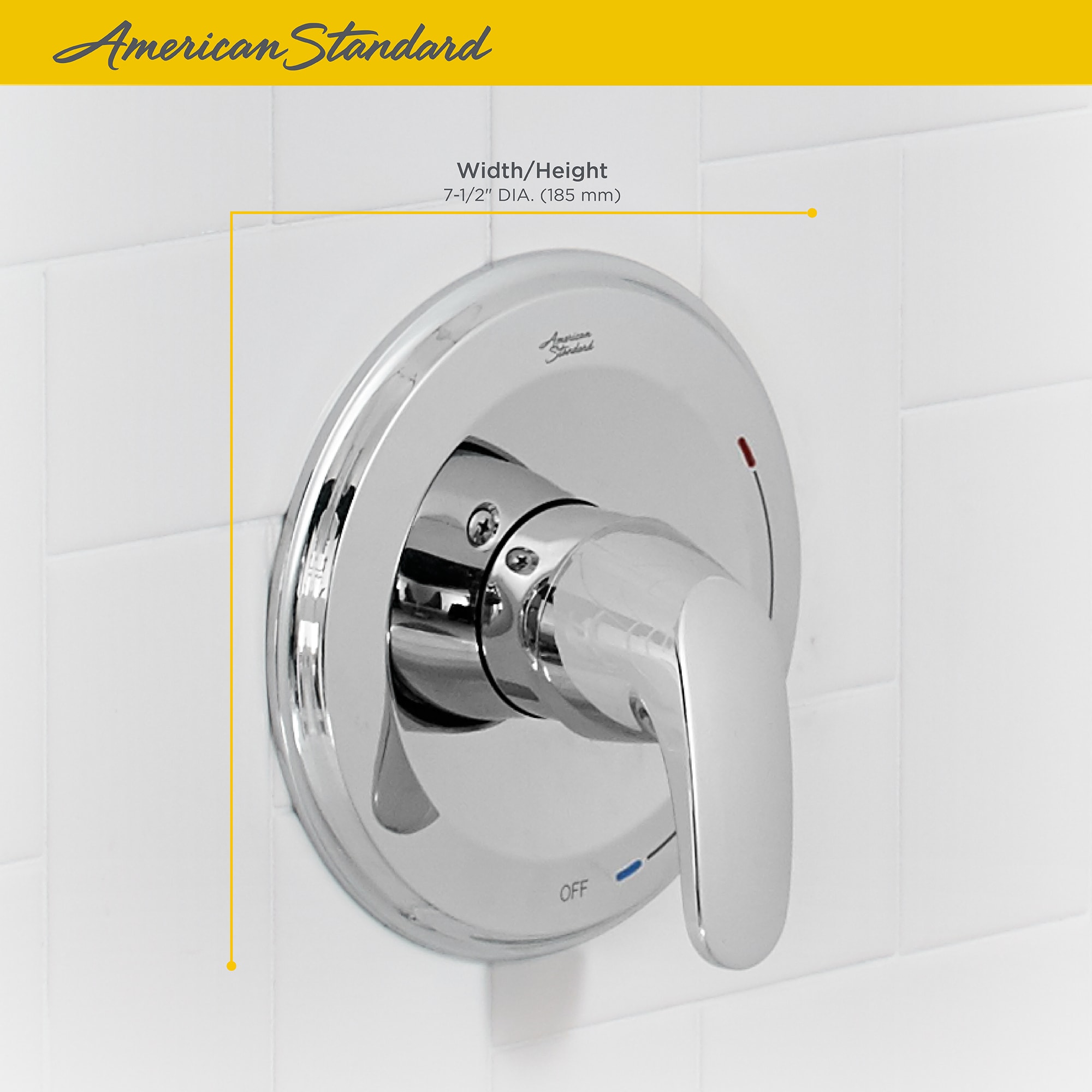 American Standard Colony Pro Polished Chrome 1 Handle Shower Faucet Valve Included Tu075500 002