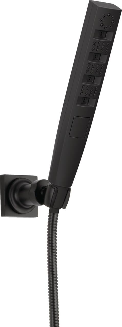 Delta 55140-BL 5.0 -Spray Matte Black 2.38-in Rectangle Handheld Shower Head 1.75 GPM