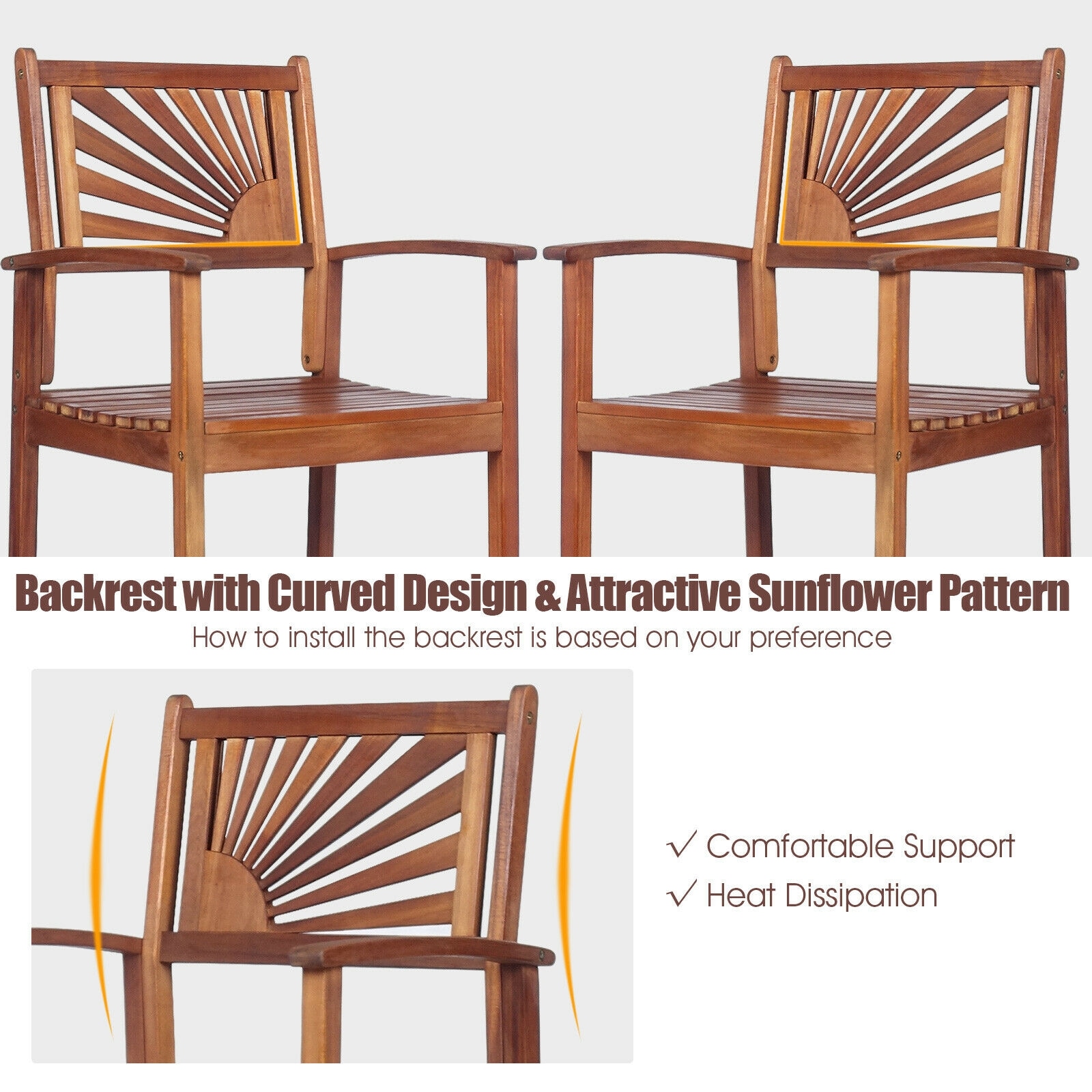 WELLFOR TDJN10139-22 Patio-Chairs - View #4