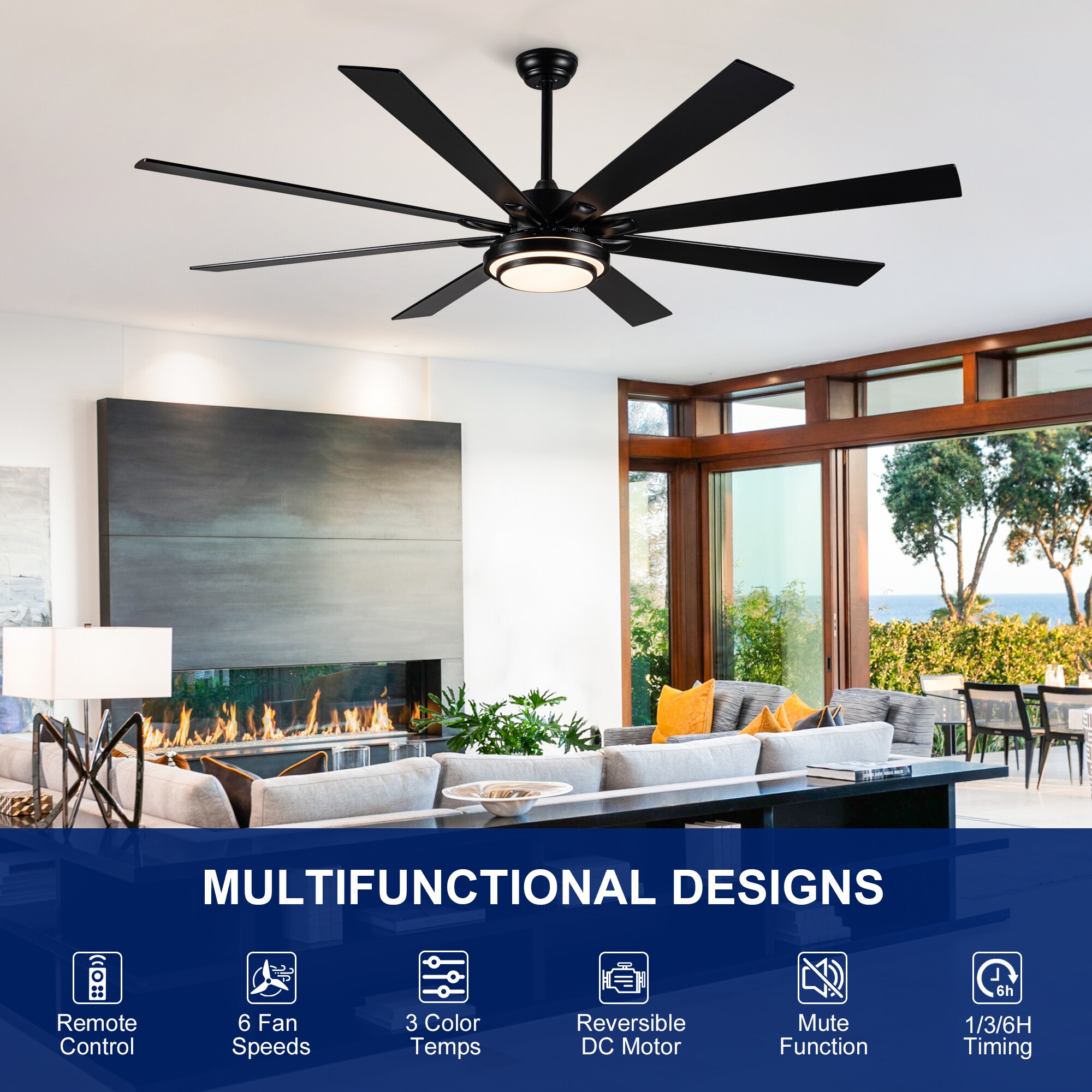 YUHAO LSDC8723BK722 Ceiling-Fans - View #4