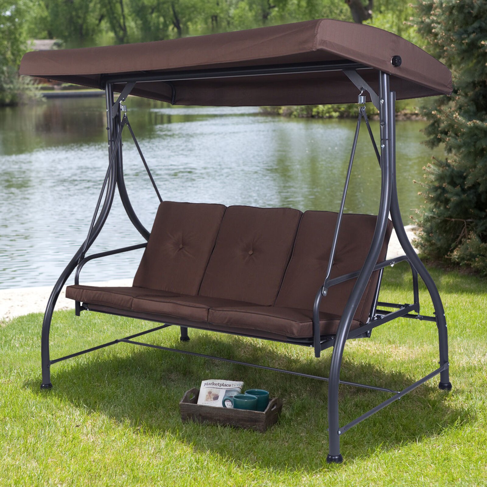 Forclover HYFE-3004BN Replace-Porch-Swing-Glider-Tops - View #8