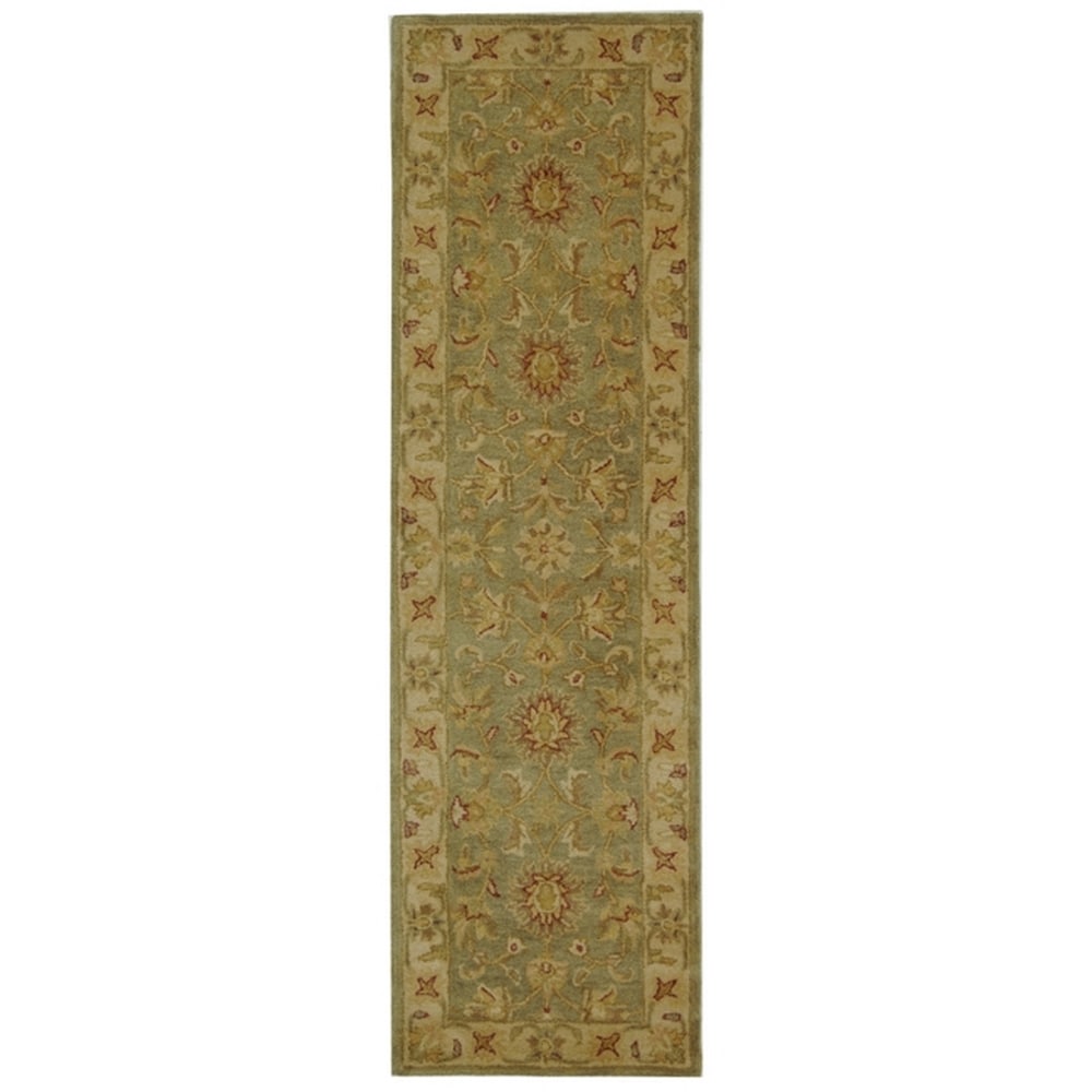 Ivory Hand-Tufted Wool Reversible Area Rug, 2'3" x 12'