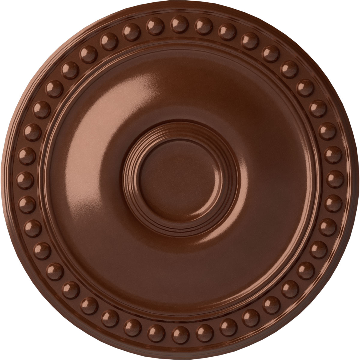 Ekena Millwork CM19FOCPS Foster 19.125-in W x 19.125-in L Painted Copper Penny Polyurethane Split Ceiling Medallion