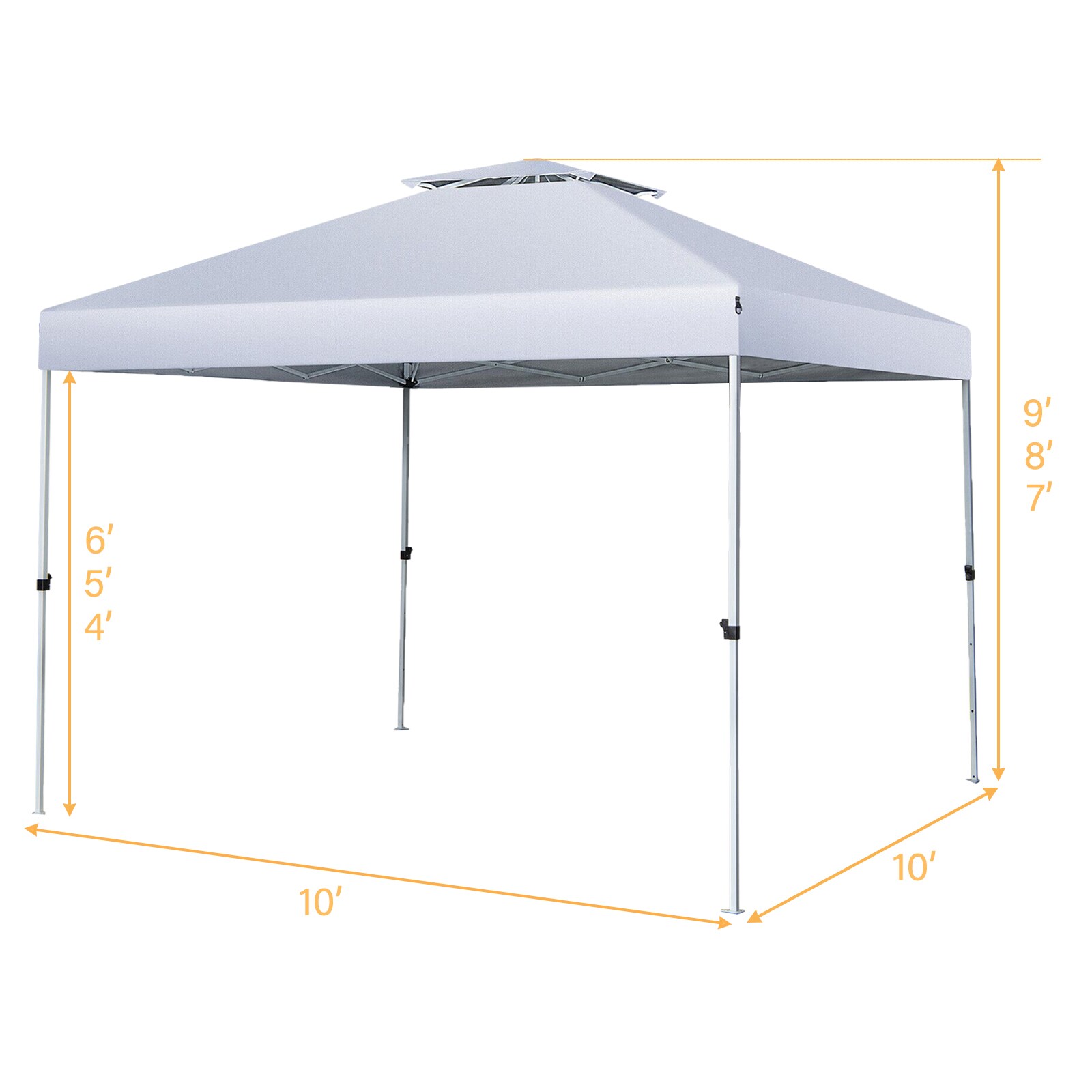WELLFOR TDS10835WH Canopy-Storage - View #4