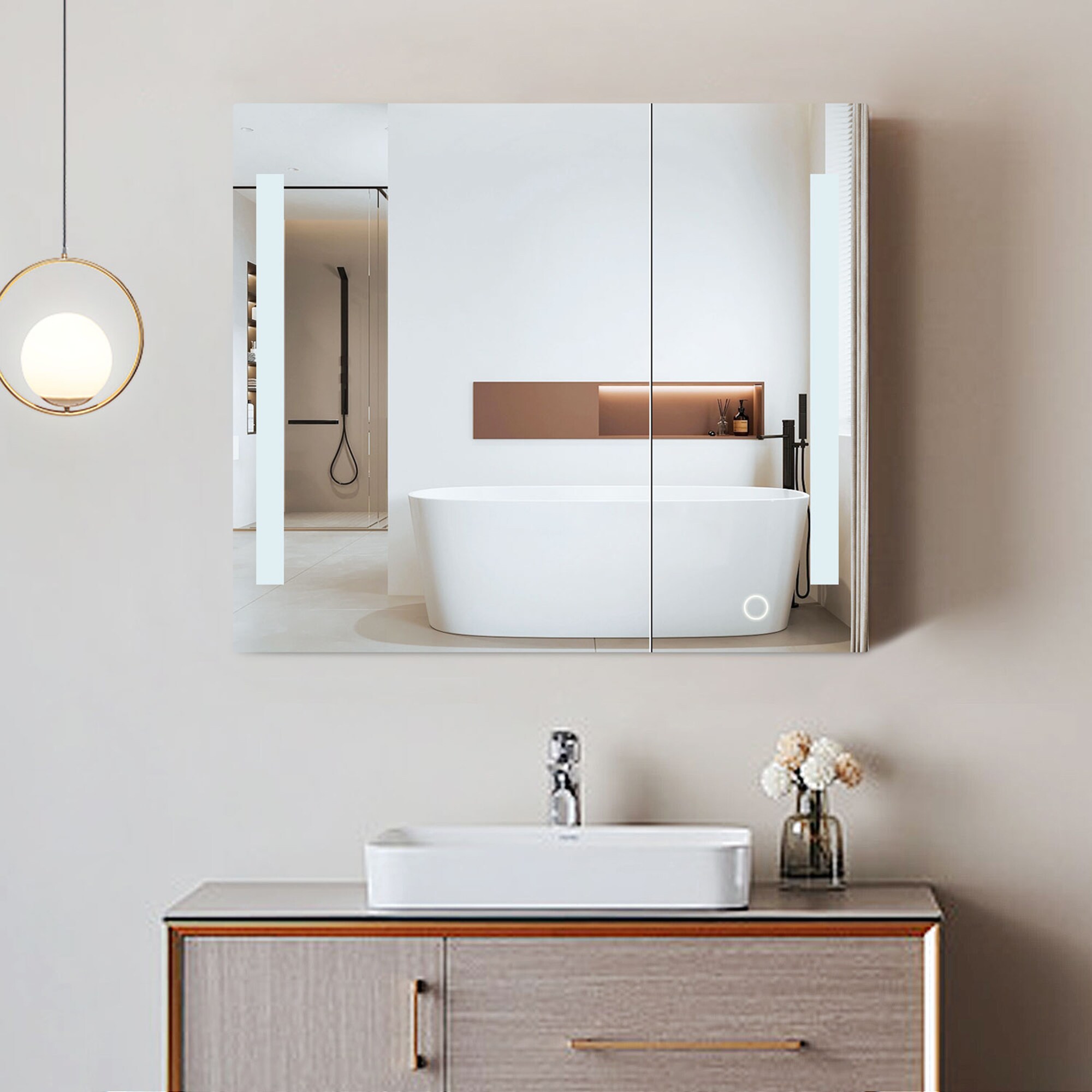 SINOFURN SYD530005BK Bathroom-Medicine-Cabinets - View #9