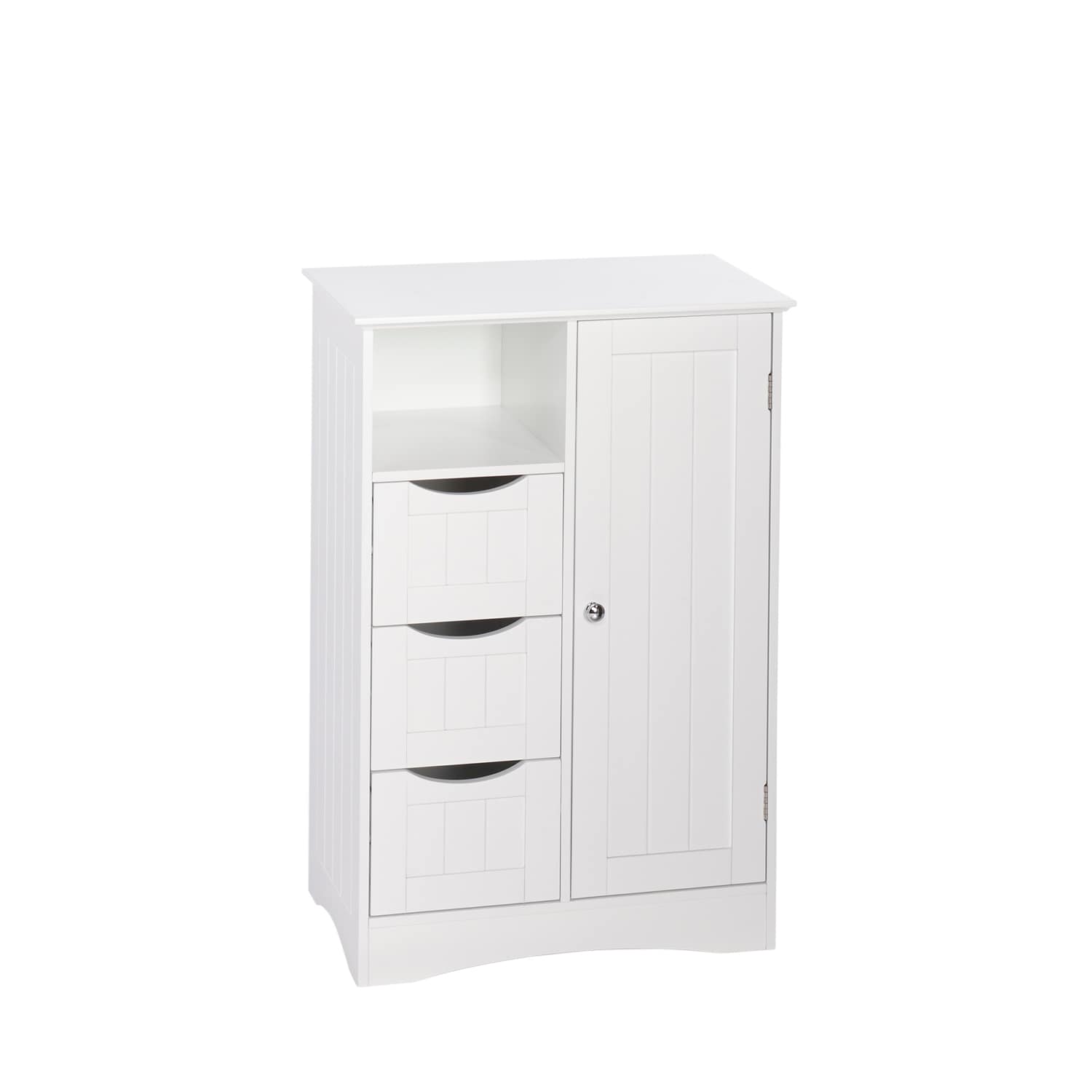Thompson 68 High French White 4-Drawer Tall Linen Cabinet