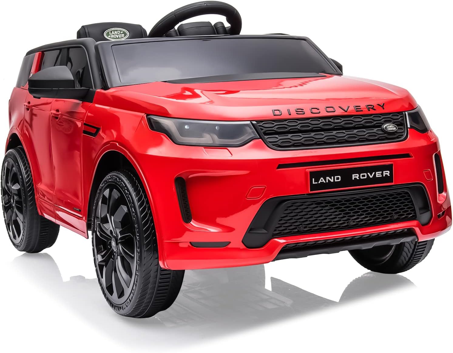 Qeetex LHF-TC-PTO-0Y5JI57I Licensed Land Rover Kids Electric Car - 12V Ride On Toy for Kids 3-8 - Electric Car with Parent Remote Control/Music Player/Mp3 Player/Led - Red