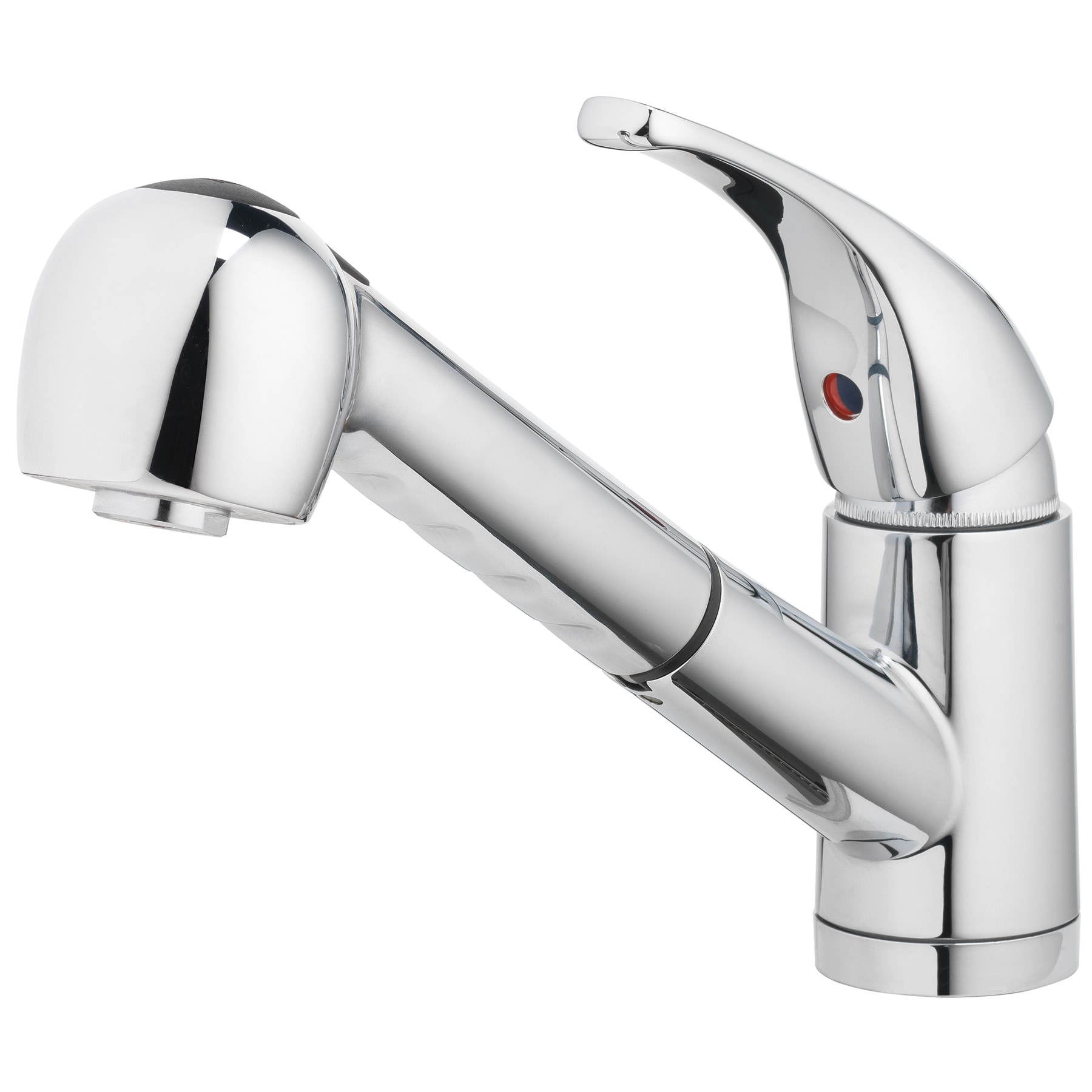 Home2O Schyler Chrome Single Handle Deck-mount Pull-out Kitchen Faucet with Sprayer (Includes Deck Plate)