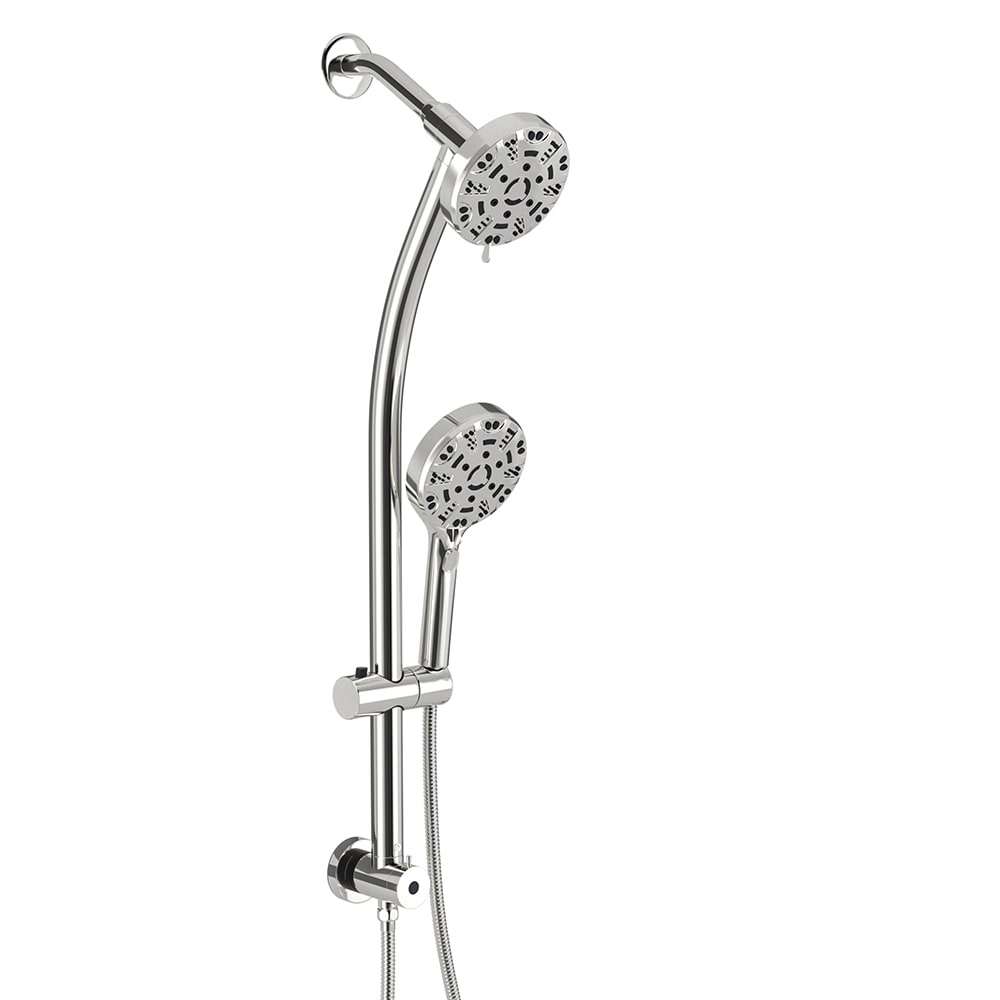 KICHAE KSLF17005-CH 8.0 -Spray Chrome 4.7-in Round Dual/Combo High Pressure Shower Head 1.8 GPM