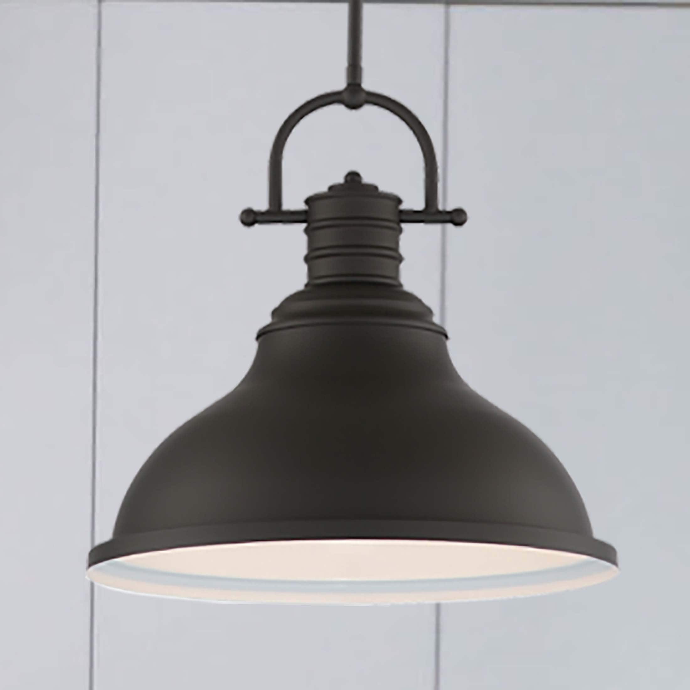 Medlar Foundry Bronze 6.5" Mini Pendant with Bell-Shaped Bowl