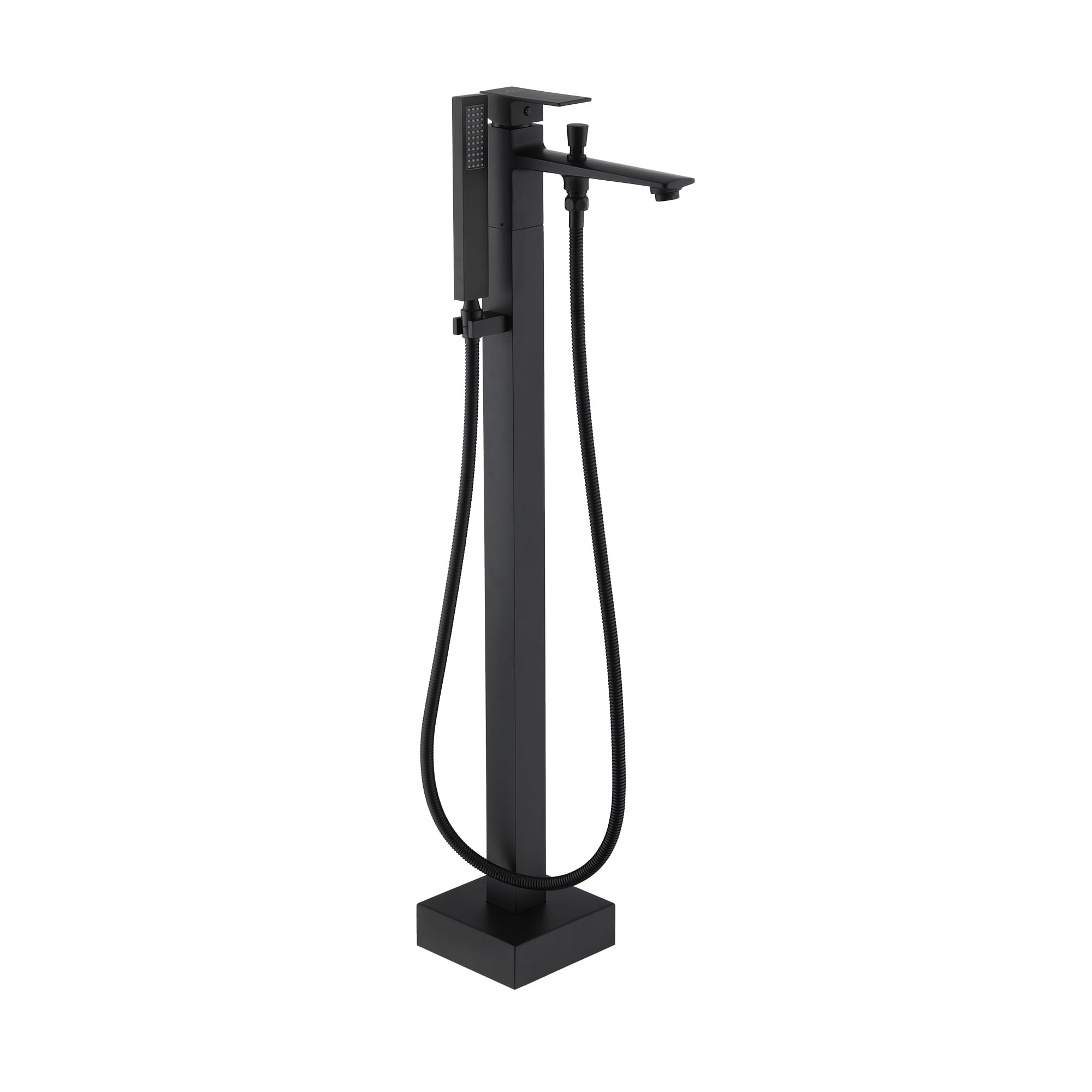 CASAINC TC08-ORB Matte Black 1-handle Freestanding Waterfall Bathtub Faucet with Hand Shower ( Valve Included )