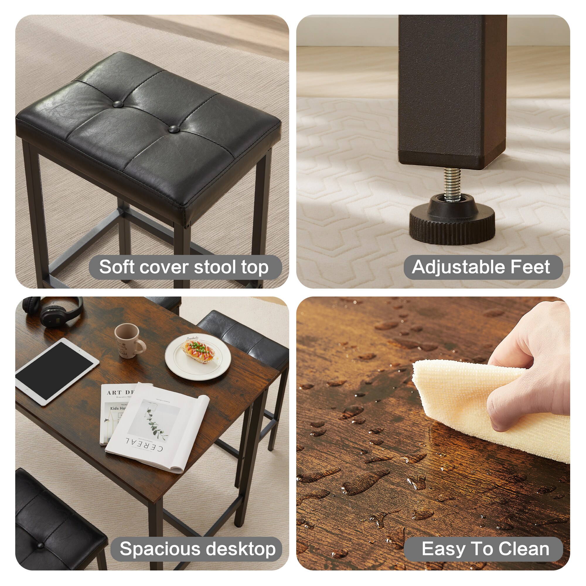 Hrinhom HC-N7013-BROWN Dining-Sets - View #5