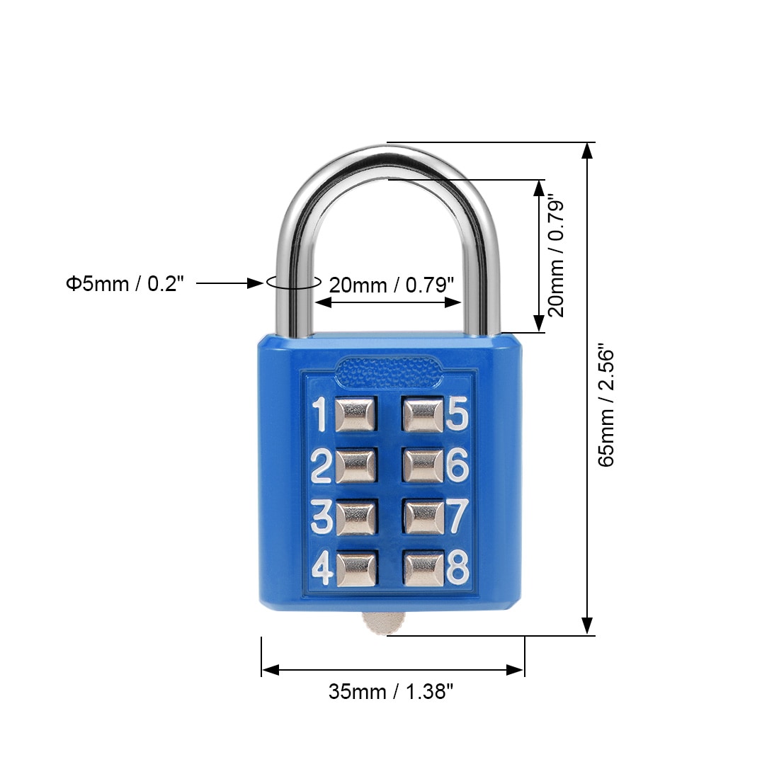 Unique Bargains S25072800UX9623 Padlocks-Locks-Cables - View #2