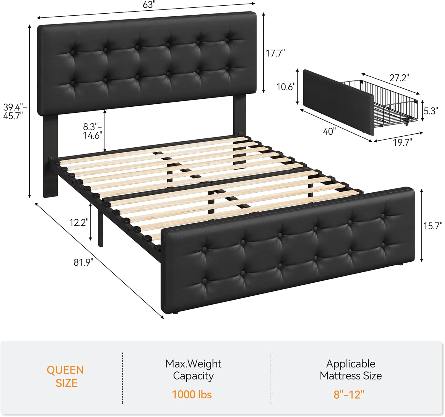 Qeetex LHF-BED-PHO-121UHZMT beds - View #2
