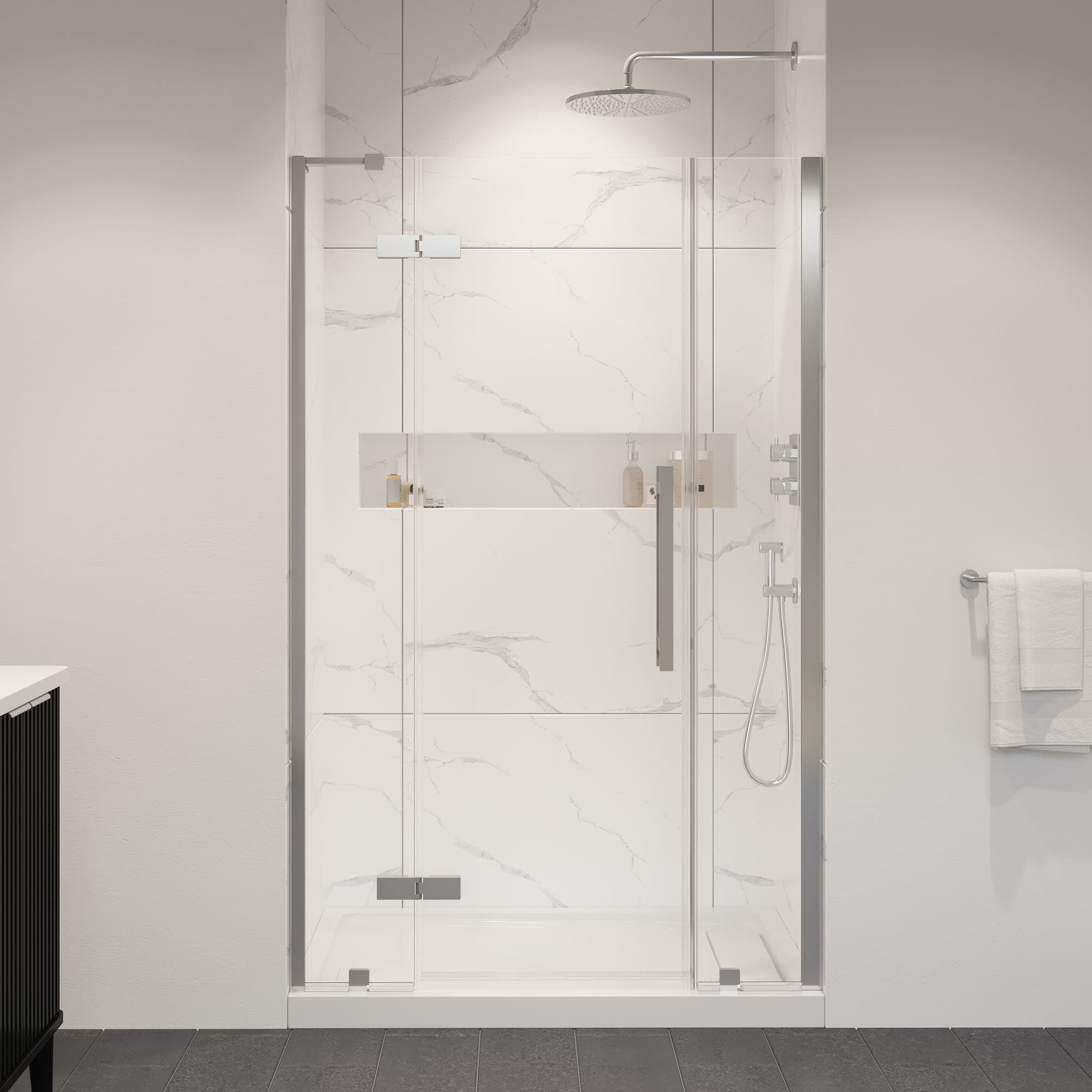 OVE Decors 15SKC-TAMP48-SAT Alcove-Shower-Kit - View #3