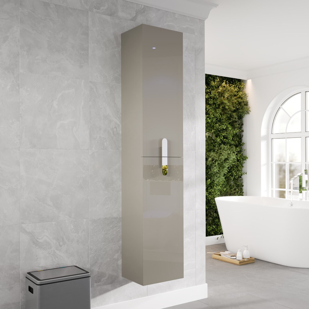 Eviva EVCB32-12TP-ROUND Linen-Cabinets - View #2