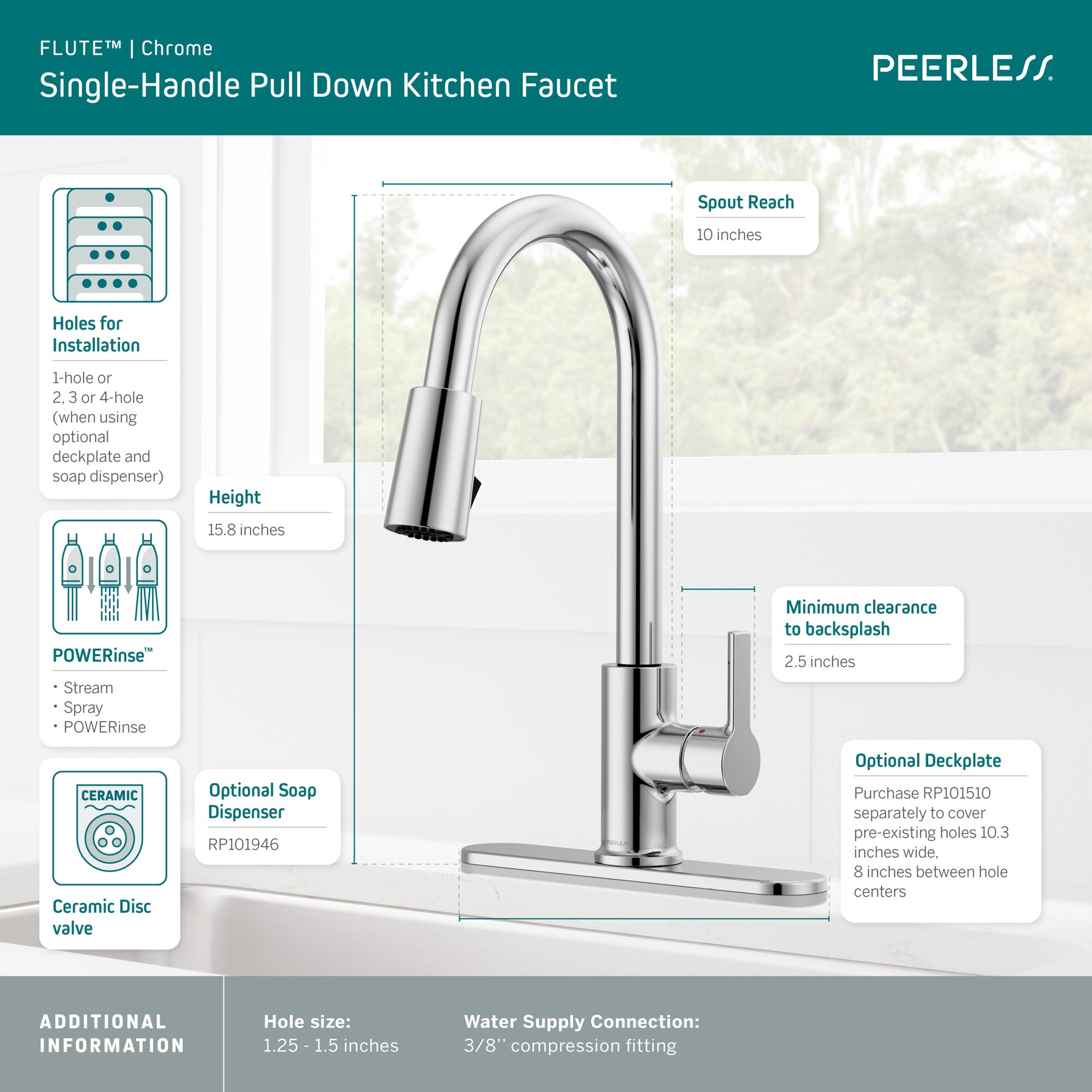 Peerless P7912LF-1.0 Kitchen-Faucets - View #3