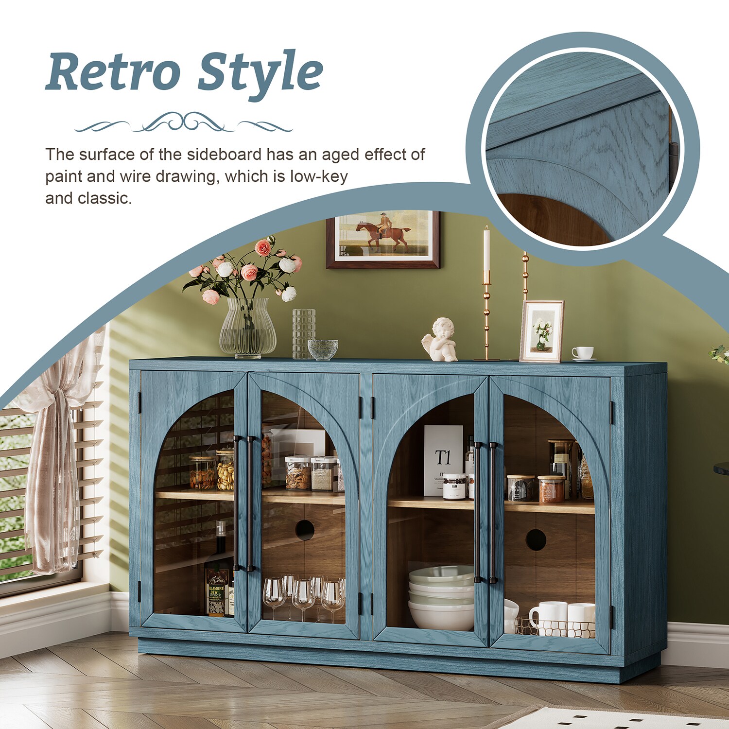 SINOFURN SYA020072BL Dining-Kitchen-Storarge - View #8