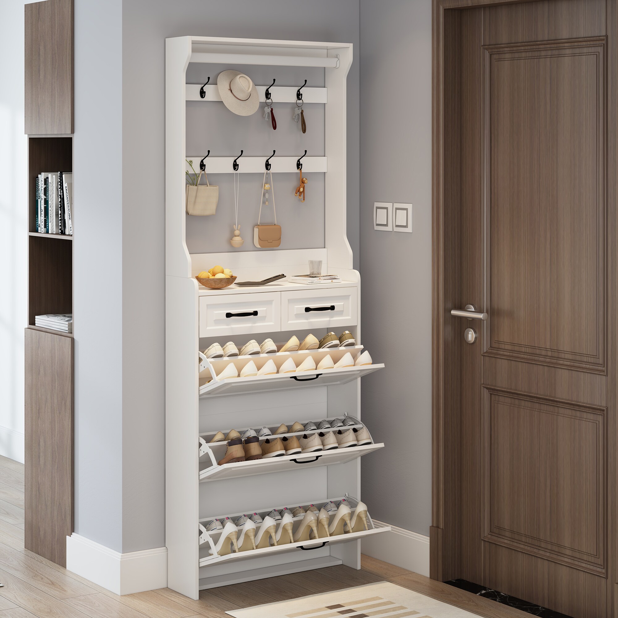 SINOFURN SYC080015WT Shoe-Racks - View #5