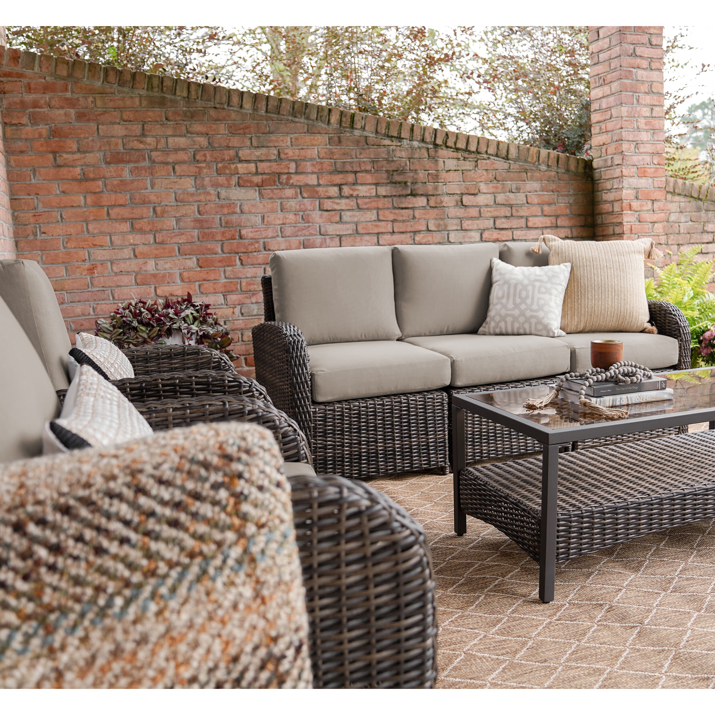 Leisure Made 673886-TAN Patio-Conversation-Sets - View #2