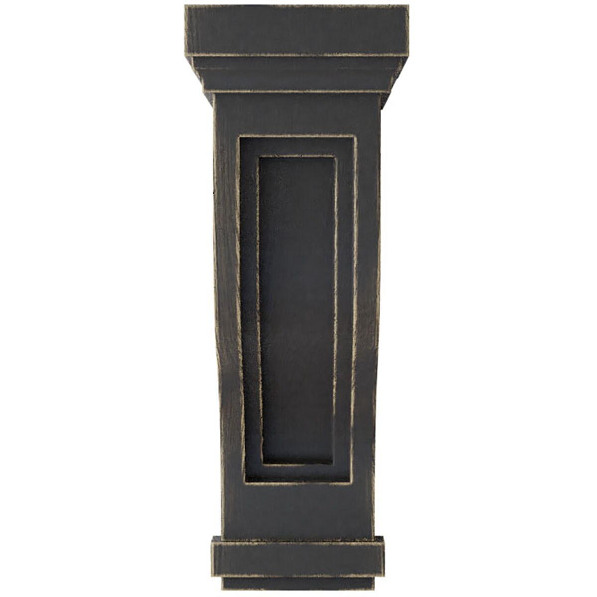Black Rubberwood Vintage Architectural Corbel 14"
