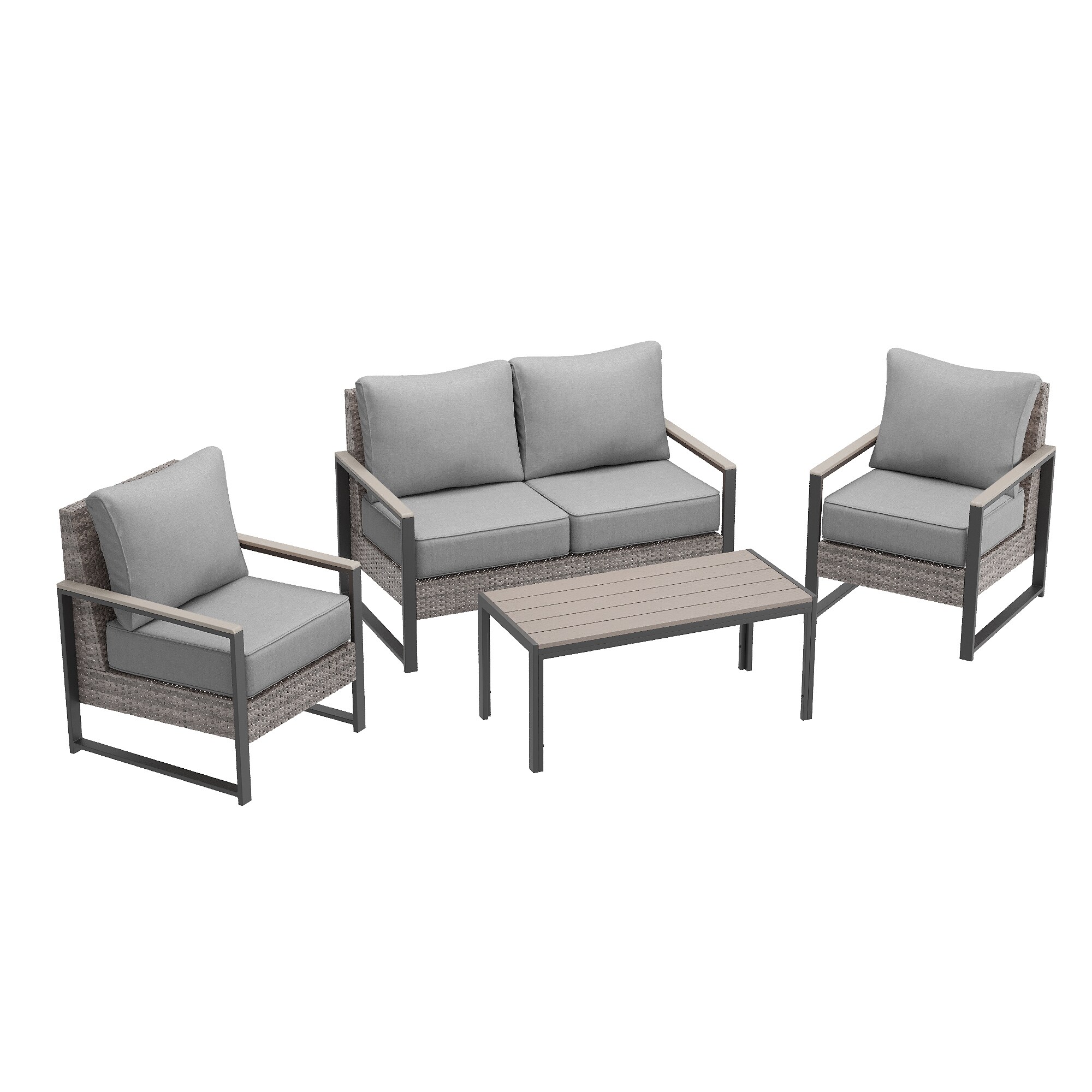 ACEGOSES LW-148-04HGY Patio-Conversation-Sets - View #2