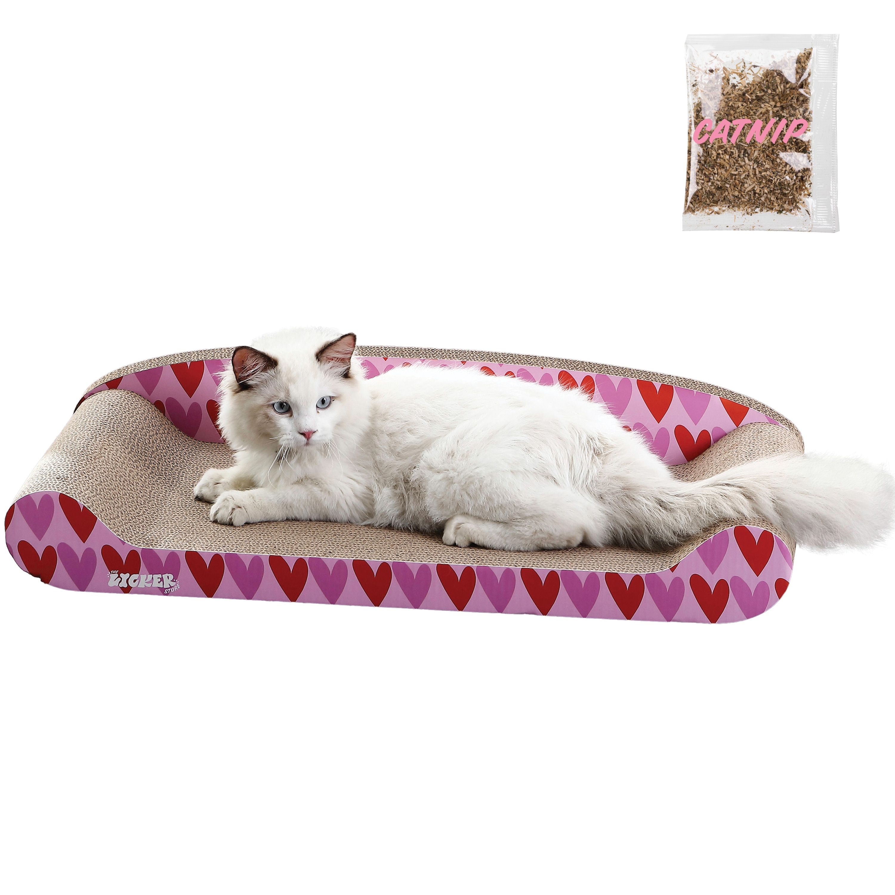 The Licker Store CSR1004A 5.5-in x 13.25-in Pink Cat Shelf
