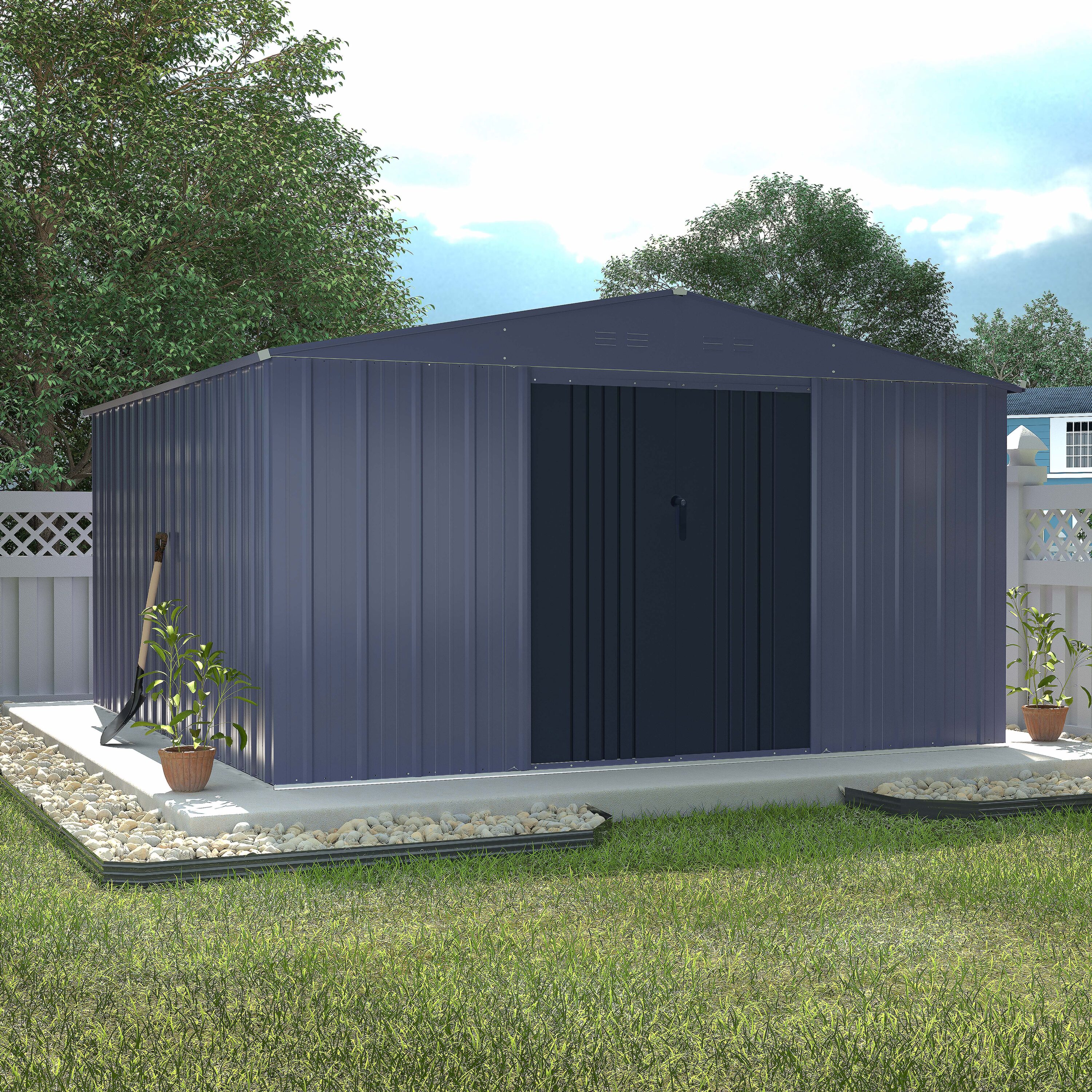VEIKOUS PG0301-11-09 Metal-Storage-Buildings-Sheds - View #3